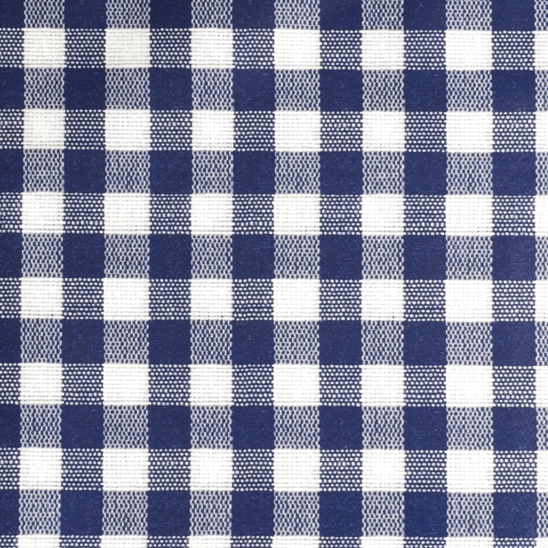 Tischdecke Abwaschbar Wachstuch Karos Dunkel-Blau Weiss im Wunschmaß