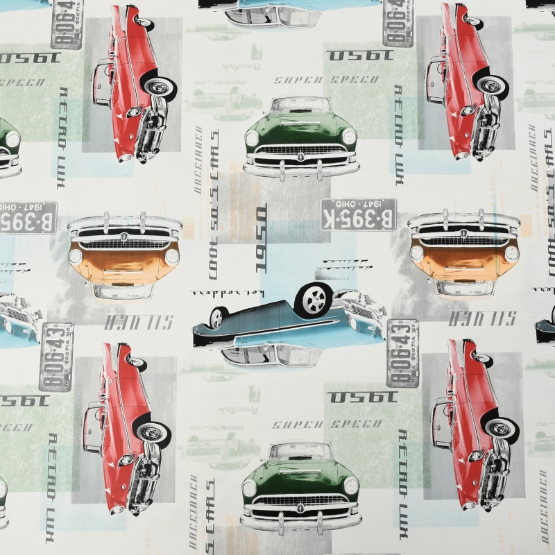 Tischdecke Abwaschbar Wachstuch Oldtimer Retro-Design in Beige im Wunschmaß Tischdecke Abwaschbar Wachstuch Oldtimer Retro-Design in Beige im Wunschmaß