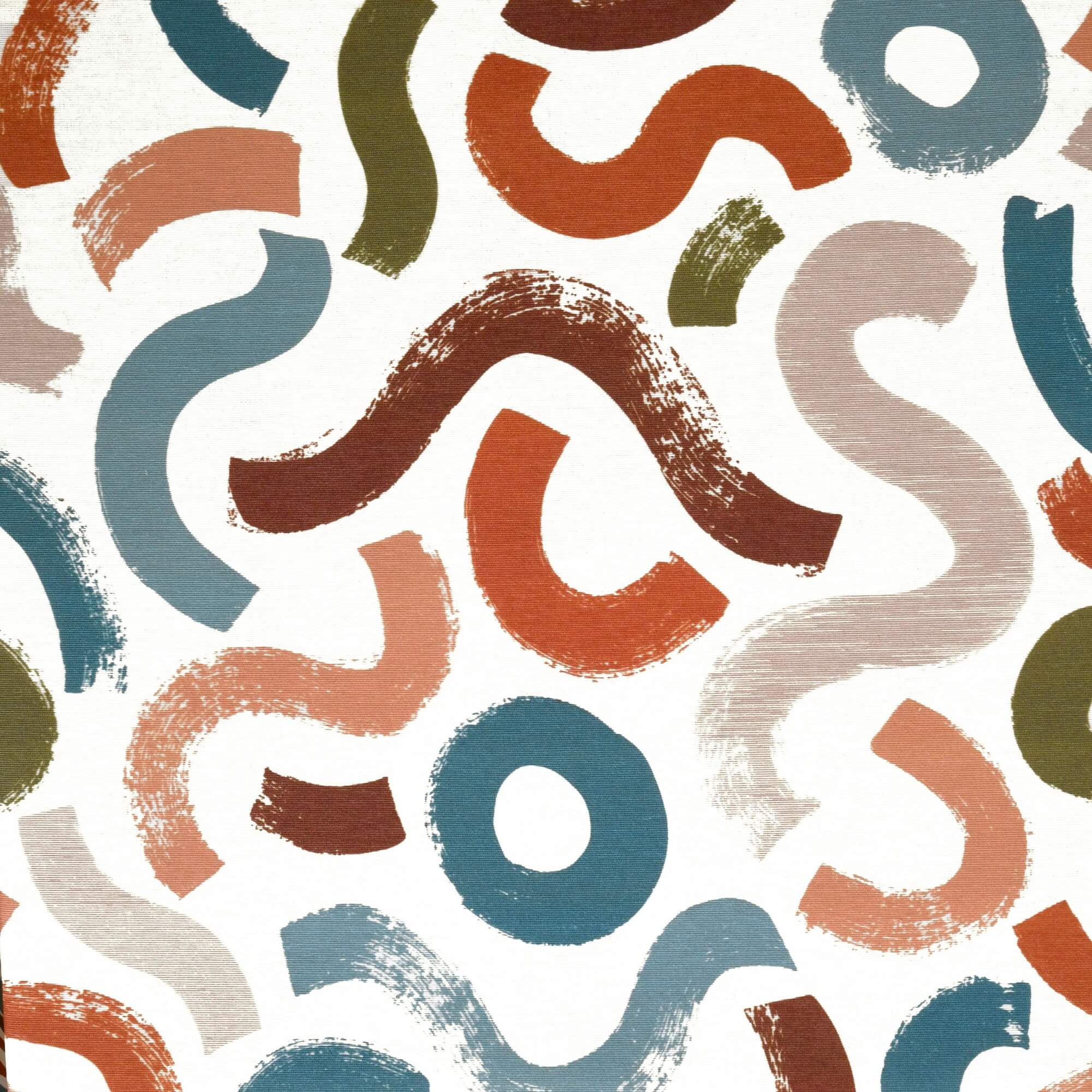 Moderno® Abwaschbare Tischdecke mit Fleckschutz - Leinenoptik, Kreismuster in Olive, Ocker-Blau Moderno® Abwaschbare Tischdecke mit Fleckschutz - Leinenoptik, Kreismuster in Olive, Ocker-Blau