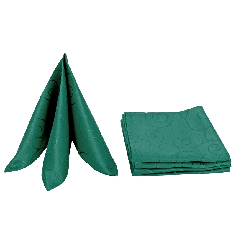 Servietten Damast Ornamente 50x50 Dunkel-Grün (6er Pack) Servietten Damast Ornamente 50x50 Dunkel-Grün (6er Pack)