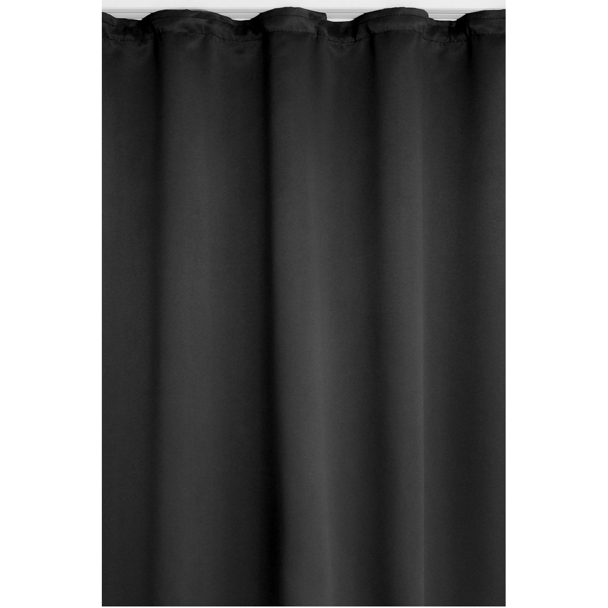 Vorhang Gardine Blickdicht Dekoschal Kräuselband in Schwarz Vorhang Gardine Blickdicht Dekoschal Kräuselband in Schwarz