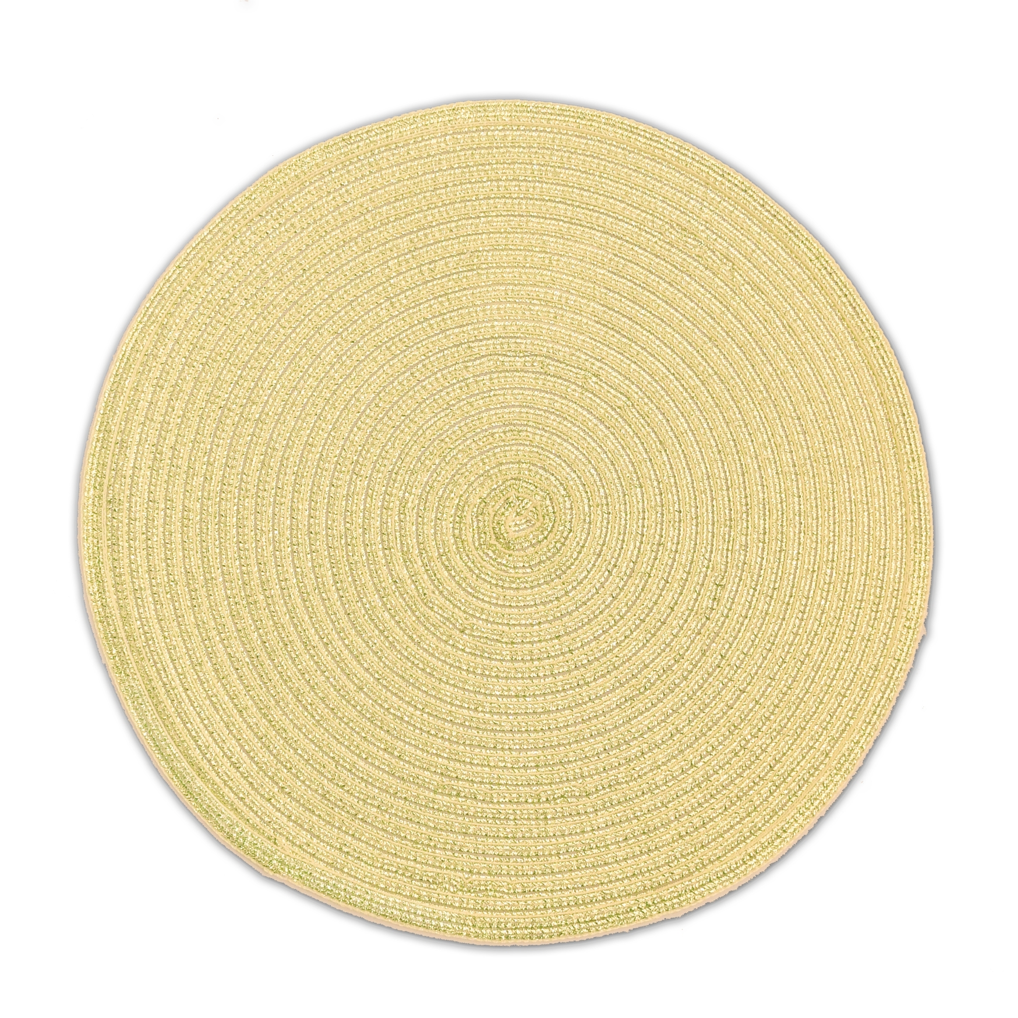 Tischsets 6er-Set Platzsets 38 cm Rund mit Glanzeffekt in Gold Tischsets 6er-Set Platzsets 38 cm Rund mit Glanzeffekt in Gold