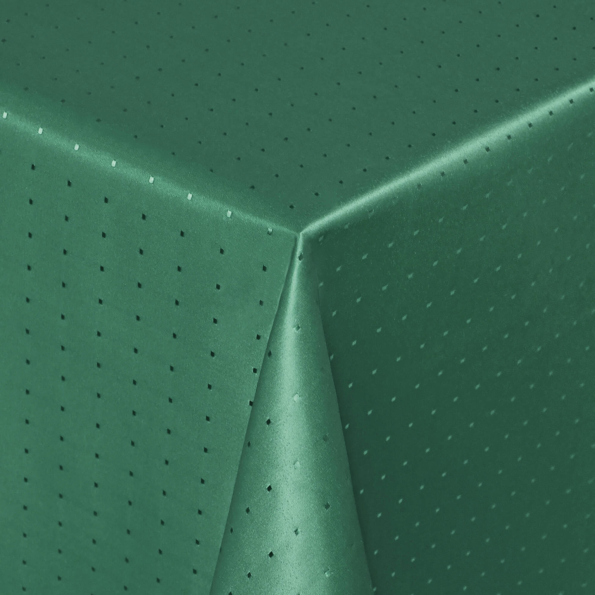 Moderno® Tischdecke Punkte Damast-Jacquard Dunkel-Grün