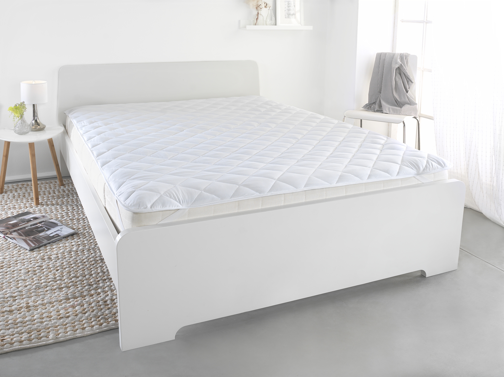 Matratzenauflage Unterbett Microfaser Matratzenschoner Spannauflage 95x195 cm Matratzenauflage Unterbett Microfaser Matratzenschoner Spannauflage 95x195 cm