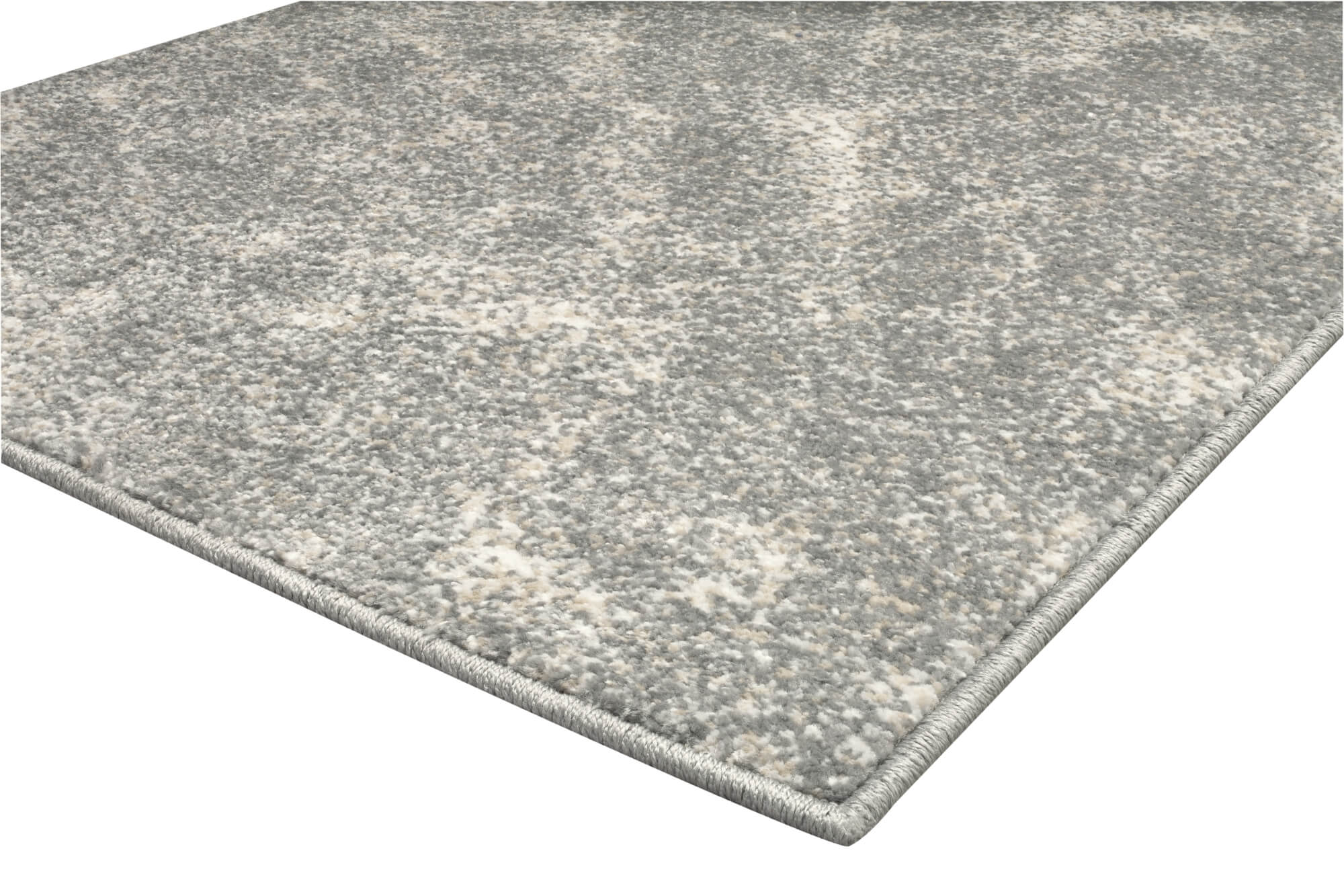 Teppichläufer Ylva – Grau mit Strukturmuster – Kurzflor nach Maß mit Kettelung Teppichläufer Ylva – Grau mit Strukturmuster – Kurzflor nach Maß mit Kettelung