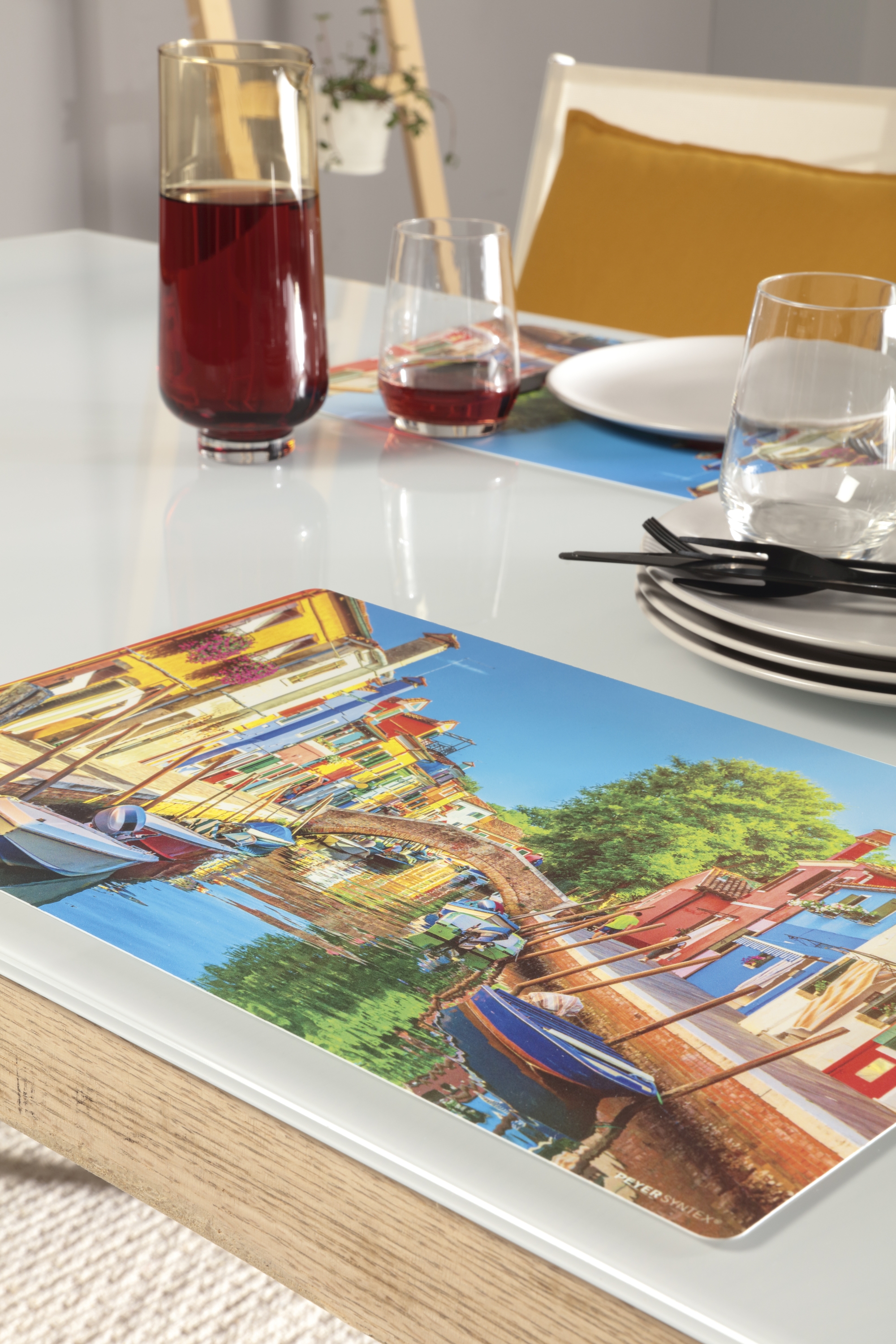 Tischsets Anti-Rutsch 6er-Set Platzsets 30x43 cm Venedig Tischsets Anti-Rutsch 6er-Set Platzsets 30x43 cm Venedig