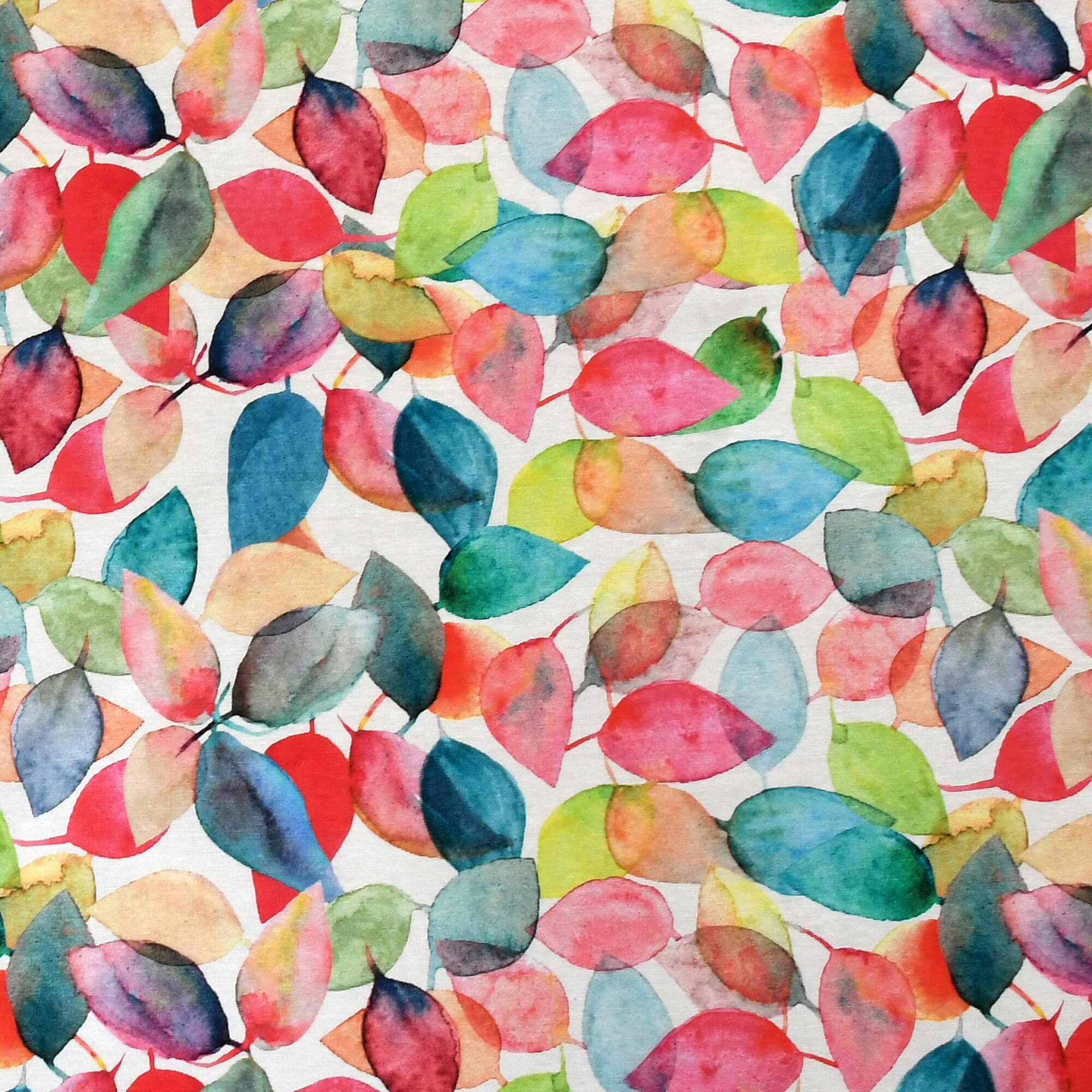 Moderno® Abwaschbare Tischdecke mit Fleckschutz - Leinenoptik, Herbstblätter in Aquarellfarben