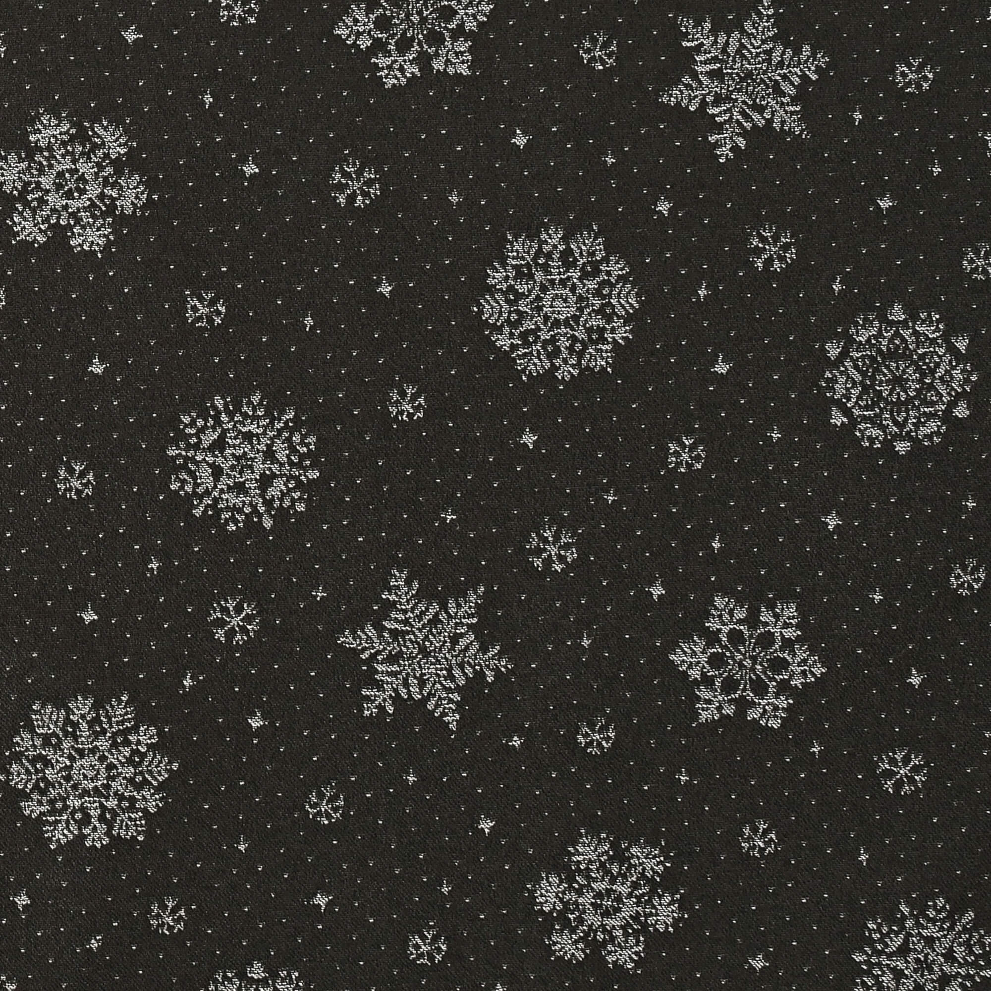 Moderno® Tischläufer Lurex Schneekristalle Anthrazit-Silber – Jacquard-Gewebe mit Glanzeffekt & Fleckschutz, festlich & abwaschbar Moderno® Tischläufer Lurex Schneekristalle Anthrazit-Silber – Jacquard-Gewebe mit Glanzeffekt & Fleckschutz, festlich & abwaschbar