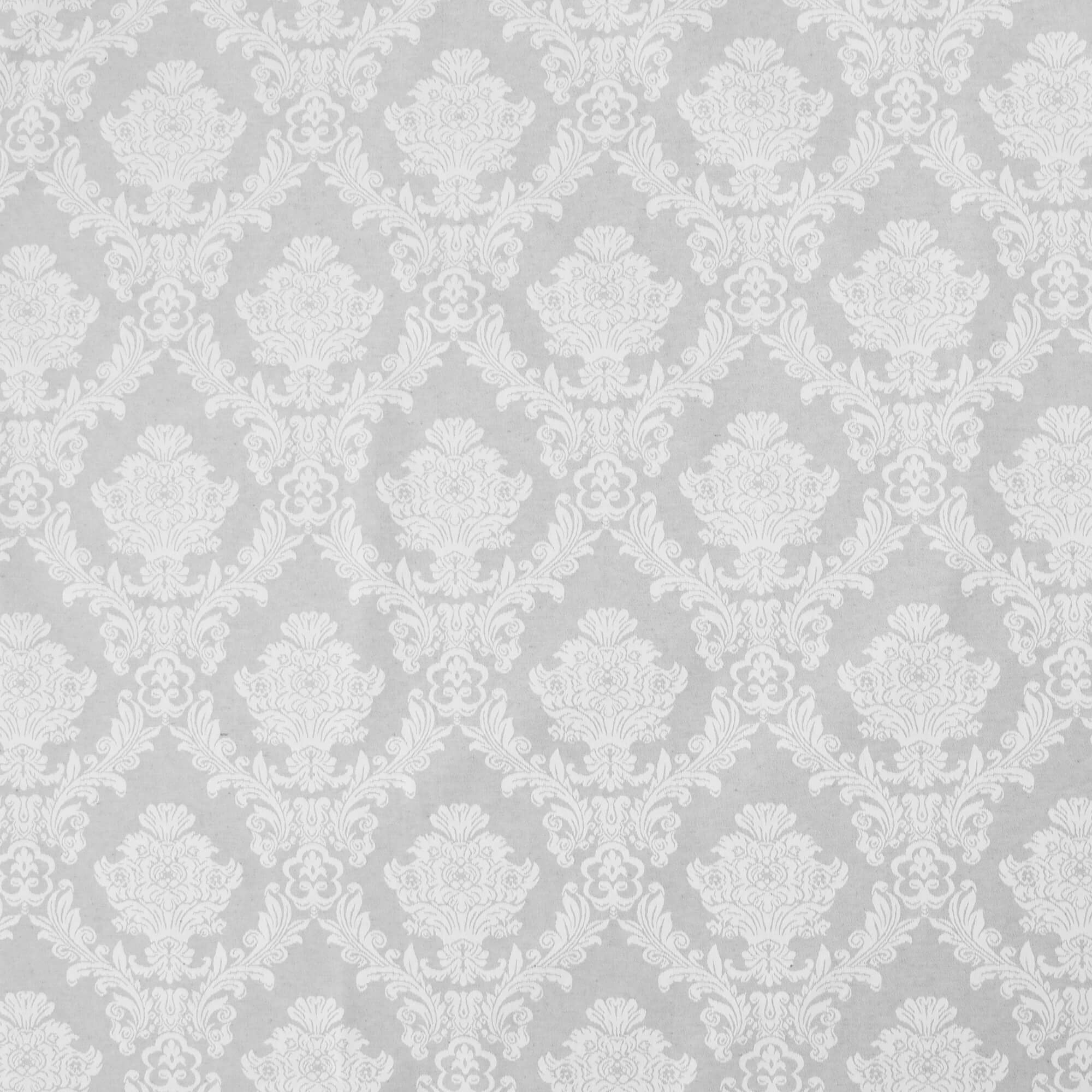 Moderno® Tischläufer Weihnachten Barock Grau-Weiß – Jacquard-Gewebe mit Fleckschutz, festlich & abwaschbar