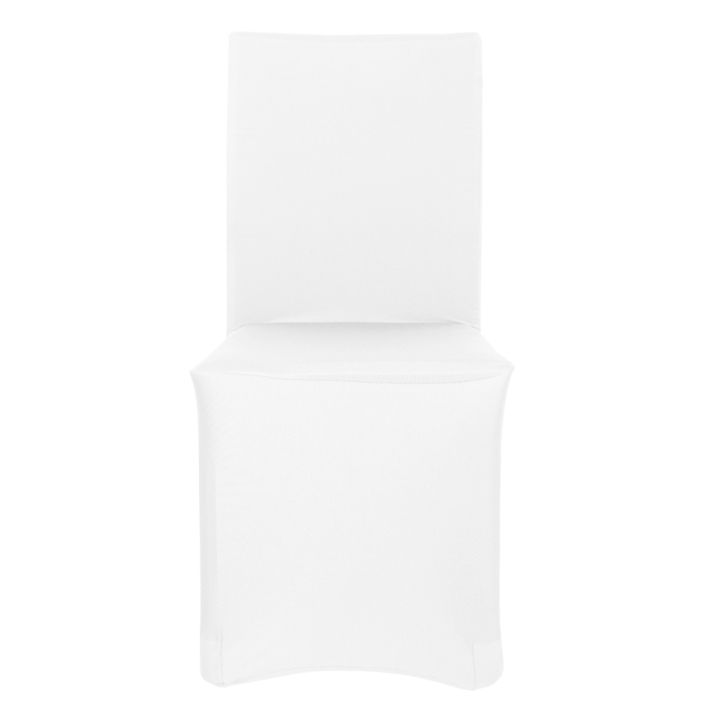 Stuhlhussen Stretch Lara Uni Stuhlbezug Stuhlüberzug Husse Hussen Weiss