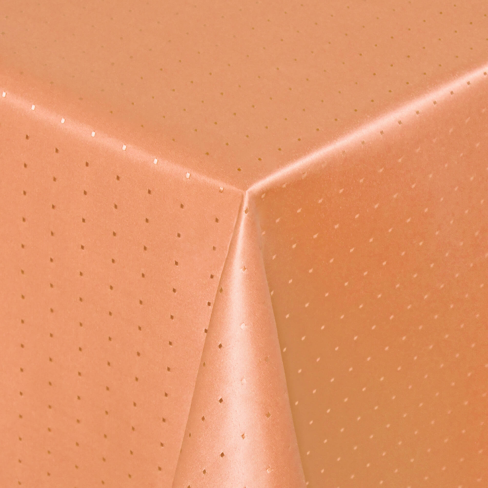 Moderno® Tischdecke Punkte Damast-Jacquard Apricot Moderno® Tischdecke Punkte Damast-Jacquard Apricot