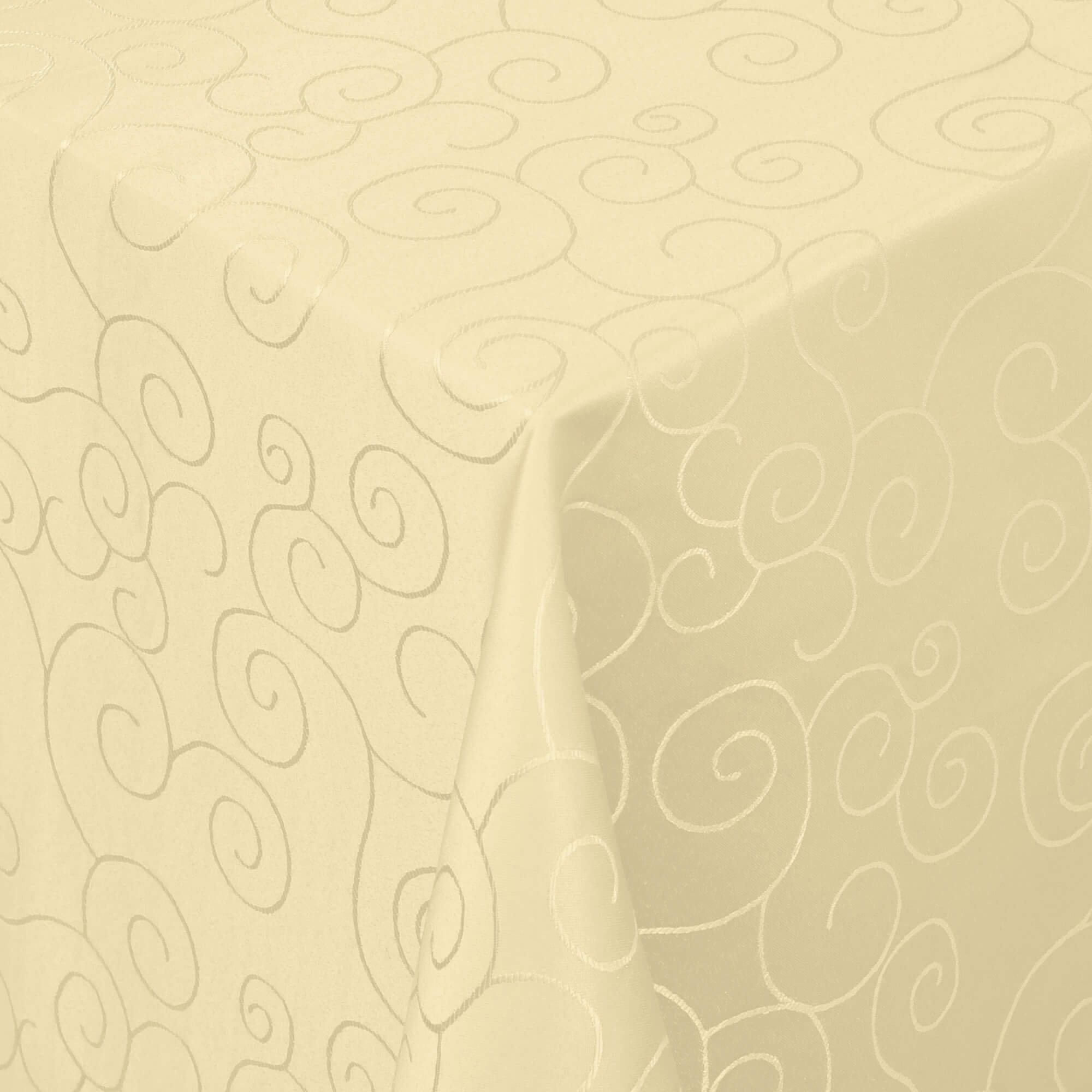 Sonderposten – Moderno® Damast-Tischdecke eckig 80x80 cm mit Ornamentmuster in Creme-Beige Sonderposten – Moderno® Damast-Tischdecke eckig 80x80 cm mit Ornamentmuster in Creme-Beige