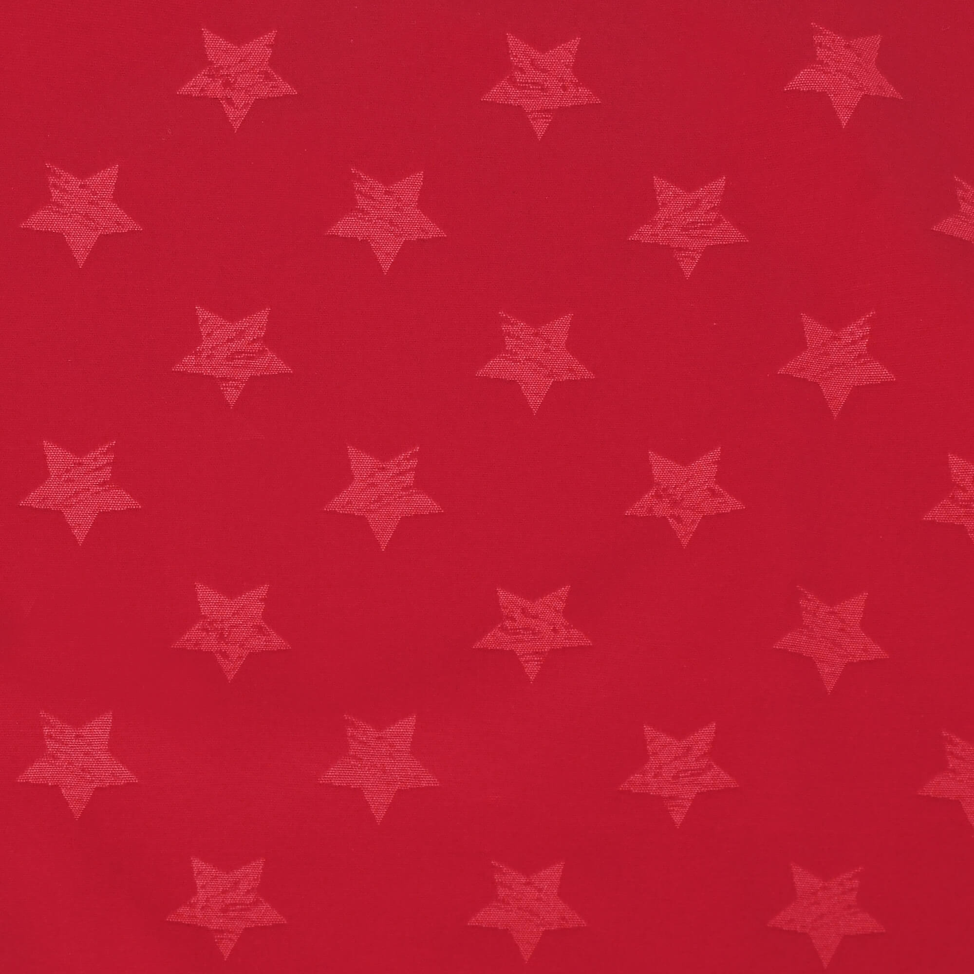 Moderno® Tischdecke Jacquard-Gewebe Weihnachten Weihnachtstischdecke Sterne Motiv Rot mit Fleckschutz
