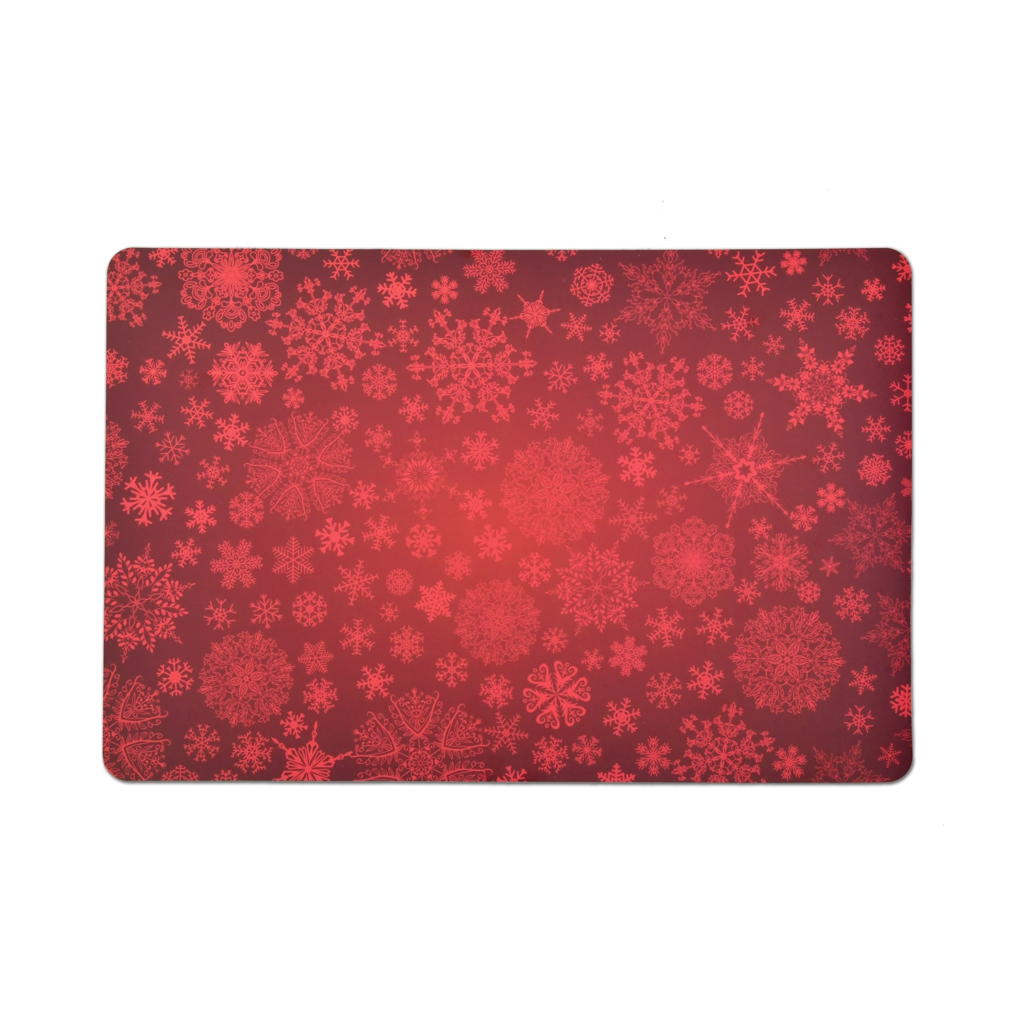 Tischsets 6er-Set Platzsets 30x45 cm Eiskristallen in Rot Tischsets 6er-Set Platzsets 30x45 cm Eiskristallen in Rot