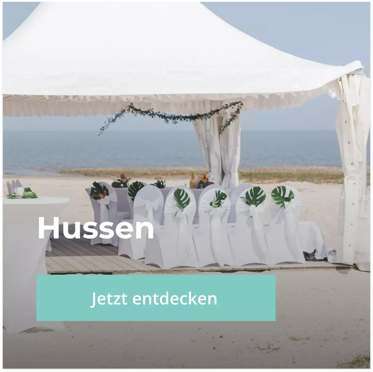 Elegante und maßgeschneiderte Hussen für Ihre Tische Hussen - Verleihen Sie Ihren Tischen mit unseren eleganten und maßgeschneiderten Hussen eine besondere Note.