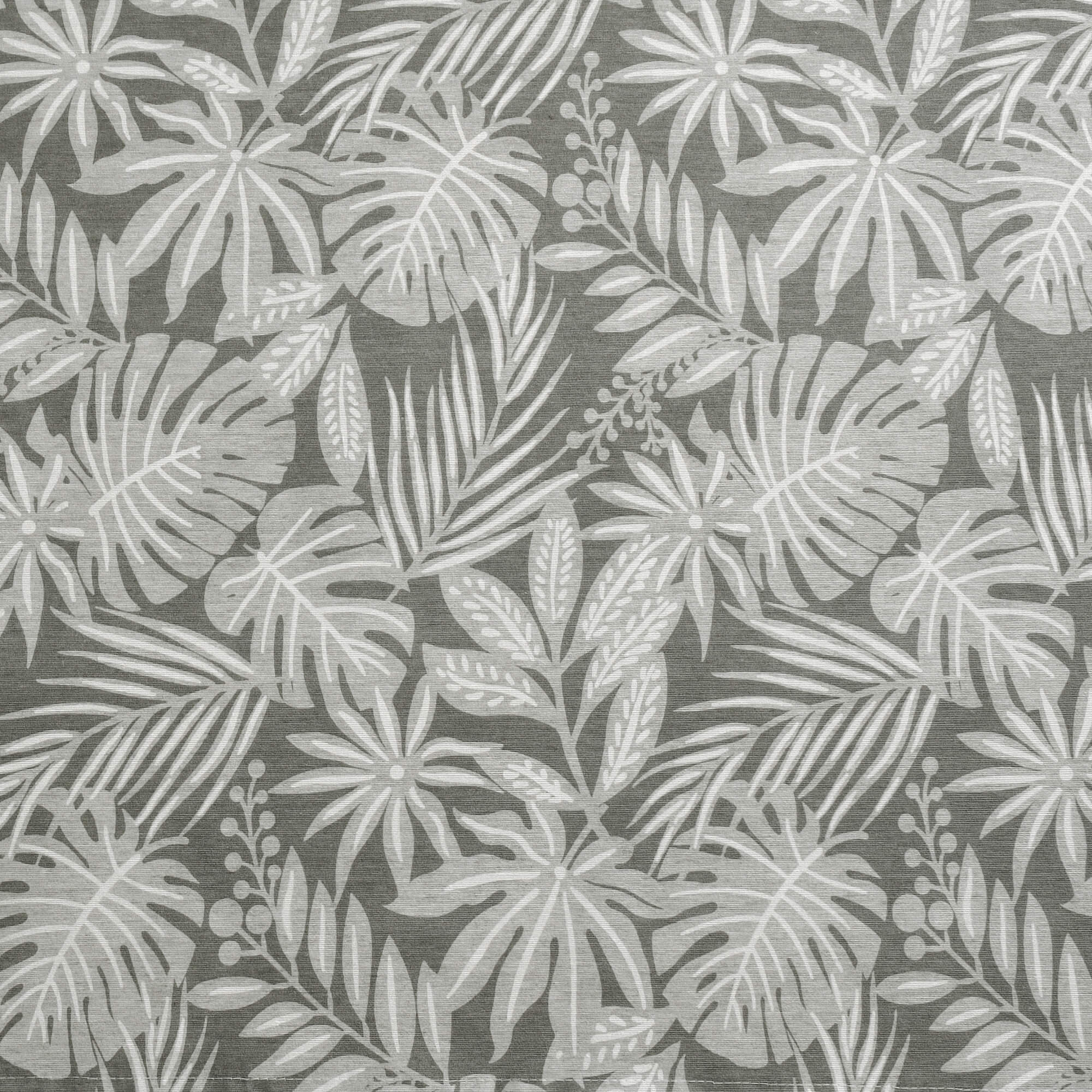 Moderno® Abwaschbare Tischdecke mit Fleckschutz - Leinenoptik, Farnmuster in Dunkel-Grau