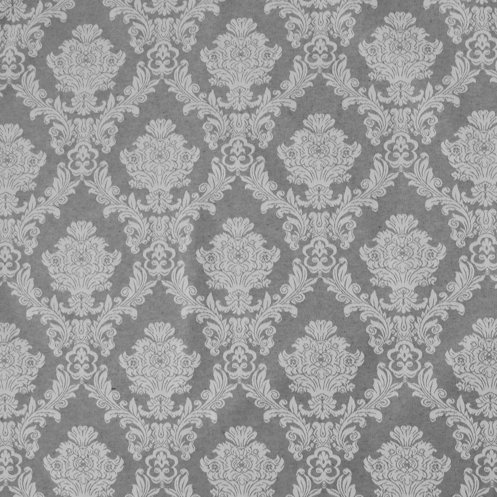 Moderno® Tischläufer Weihnachten Barock Silber-Grau – Jacquard-Gewebe mit Fleckschutz, festlich & abwaschbar