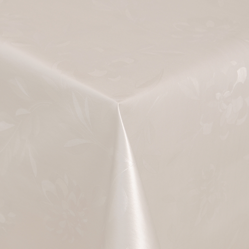 Tischdecke Abwaschbar Wachstuch Relief Blumen Creme im Wunschmaß Tischdecke Abwaschbar Wachstuch Relief Blumen Creme im Wunschmaß