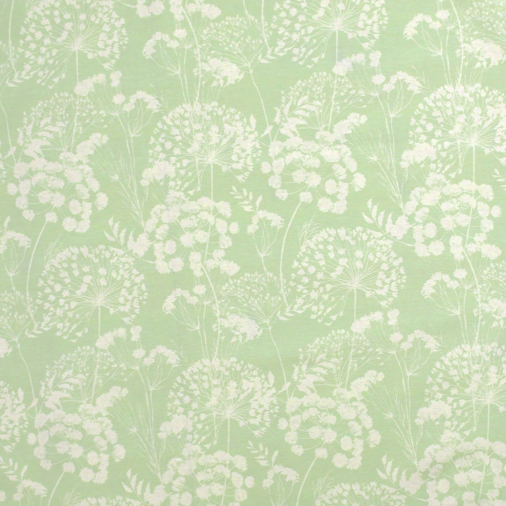 Moderno® Abwaschbare Tischdecke mit Fleckschutz - Leinenoptik, Blumen & Blätter in Lind-Grün