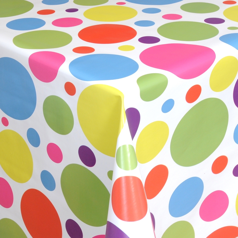 Tischdecke Abwaschbar Wachstuch bunte Punkte Motiv im Wunschmaß Tischdecke Abwaschbar Wachstuch bunte Punkte Motiv im Wunschmaß