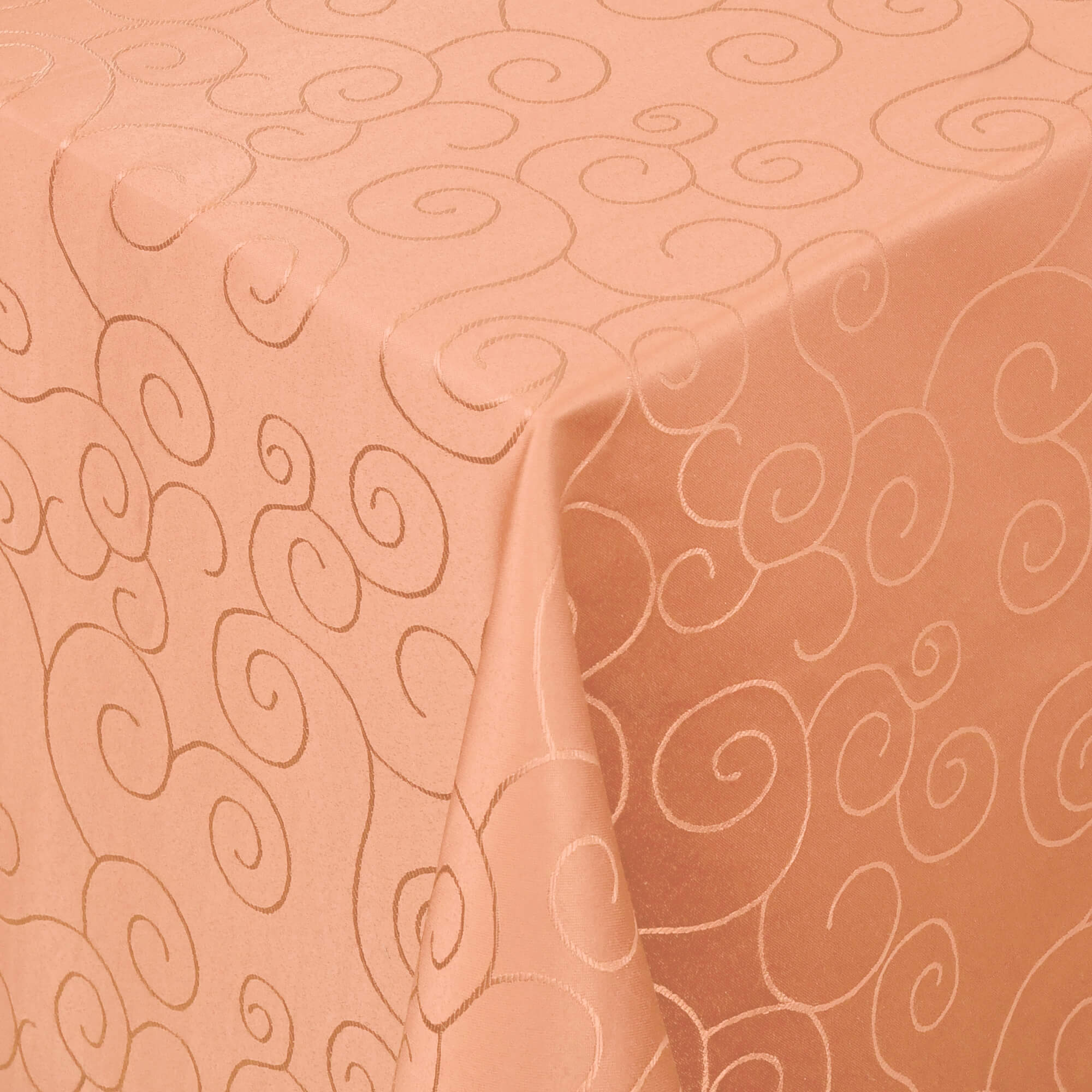 Sonderposten – Moderno® Damast-Tischdecke eckig 80x80 cm mit Ornamentmuster in Apricot Sonderposten – Moderno® Damast-Tischdecke eckig 80x80 cm mit Ornamentmuster in Apricot