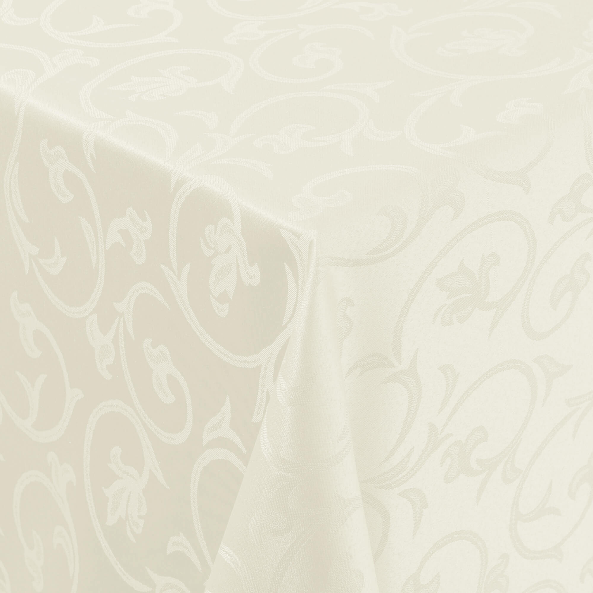 Moderno® Tischdecke Barock Damast-Jacquard Creme-Champagner