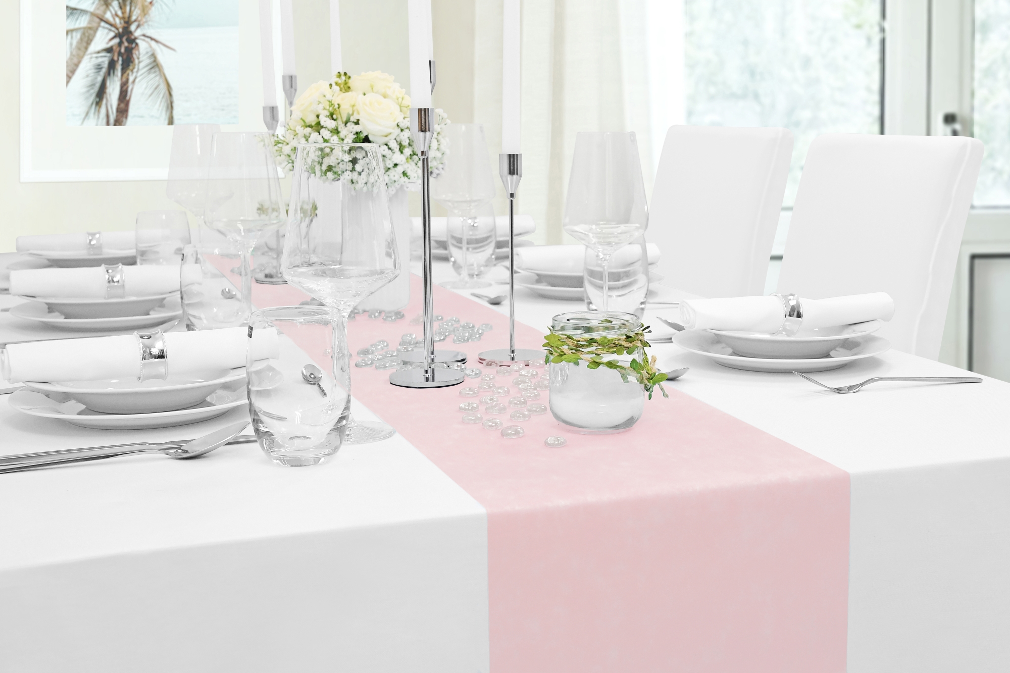 Tischläufer Hell-Rosa 25 m Vliesstoff – Modern, Outdoor, Tischdeko für Hochzeit, Party, Fest, Geburtstag, Eventdeko, Feier, Garten, Terrasse, Tischband Tischläufer Hell-Rosa 25 m Vliesstoff – Modern, Outdoor, Tischdeko für Hochzeit, Party, Fest, Geburtstag, Eventdeko, Feier, Garten, Terrasse, Tischband