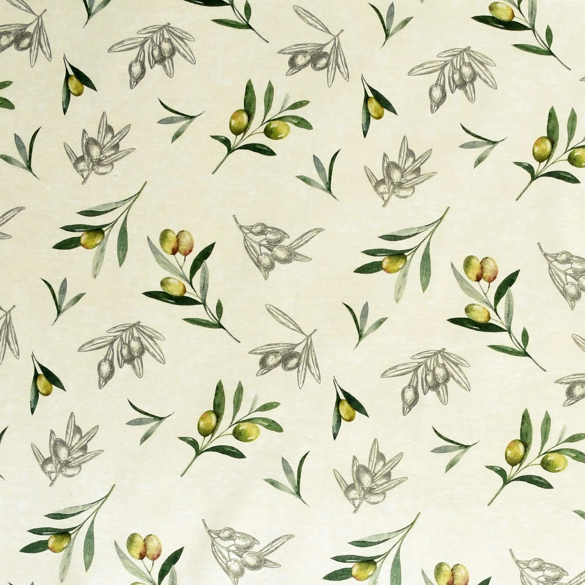 Moderno® Abwaschbare Tischdecke Olivenzweige mit Fleckschutz - Leinenoptik, Gelb mit stilisierten Zweigen Moderno® Abwaschbare Tischdecke Olivenzweige mit Fleckschutz - Leinenoptik, Gelb mit stilisierten Zweigen