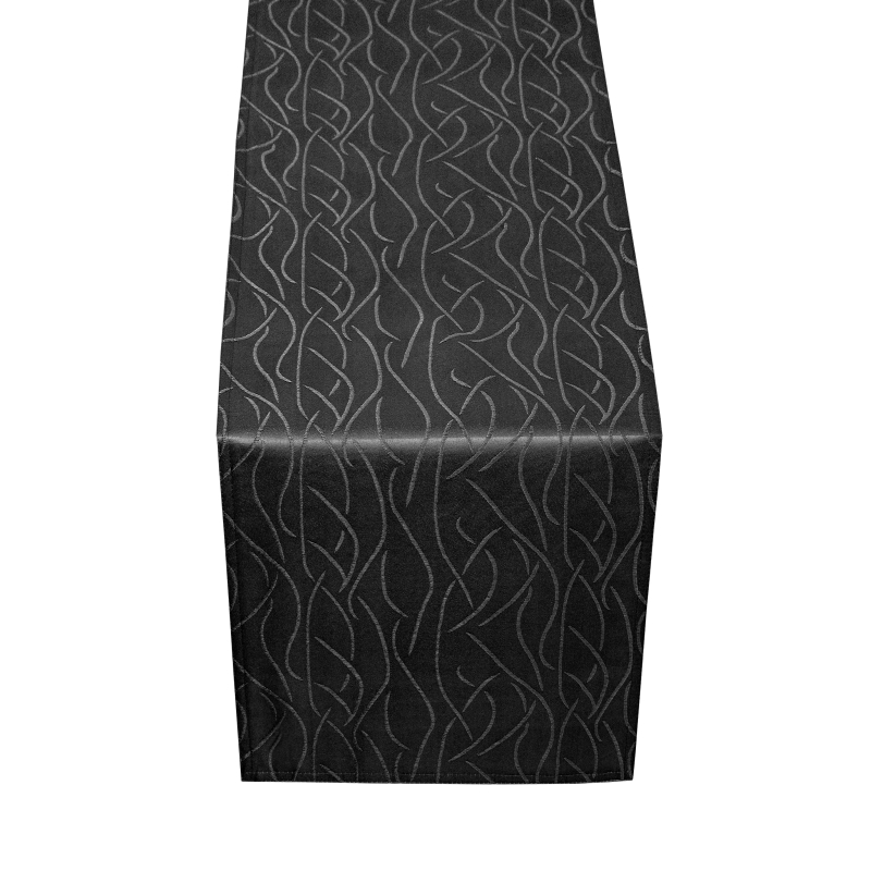 Tischläufer Tischband Streifen in Schwarz Tischläufer Tischband Streifen in Schwarz