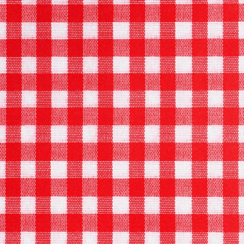 Tischdecke Abwaschbar Wachstuch Karos Rot Weiss im Wunschmaß