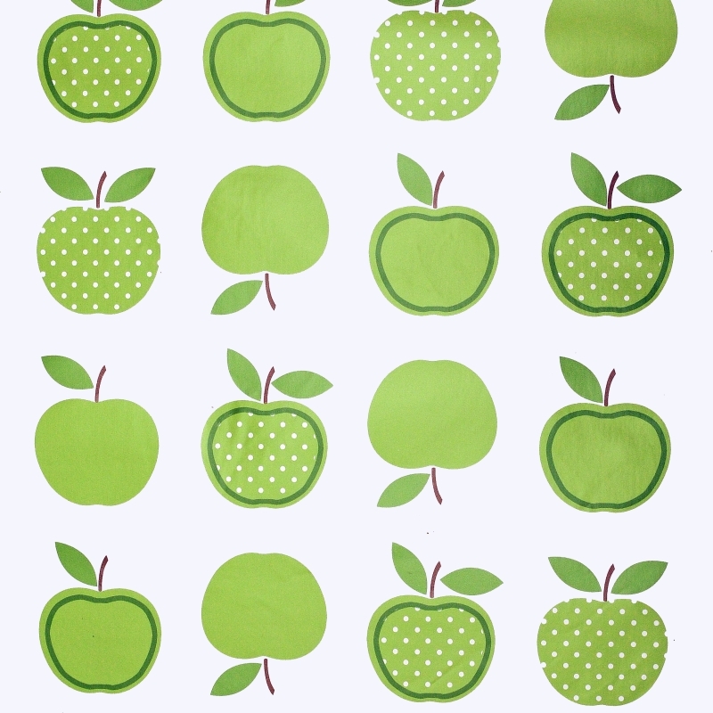 Tischdecke Abwaschbar Wachstuch Äpfel Motiv Grün Weiss im Wunschmaß Tischdecke Abwaschbar Wachstuch Äpfel Motiv Grün Weiss im Wunschmaß