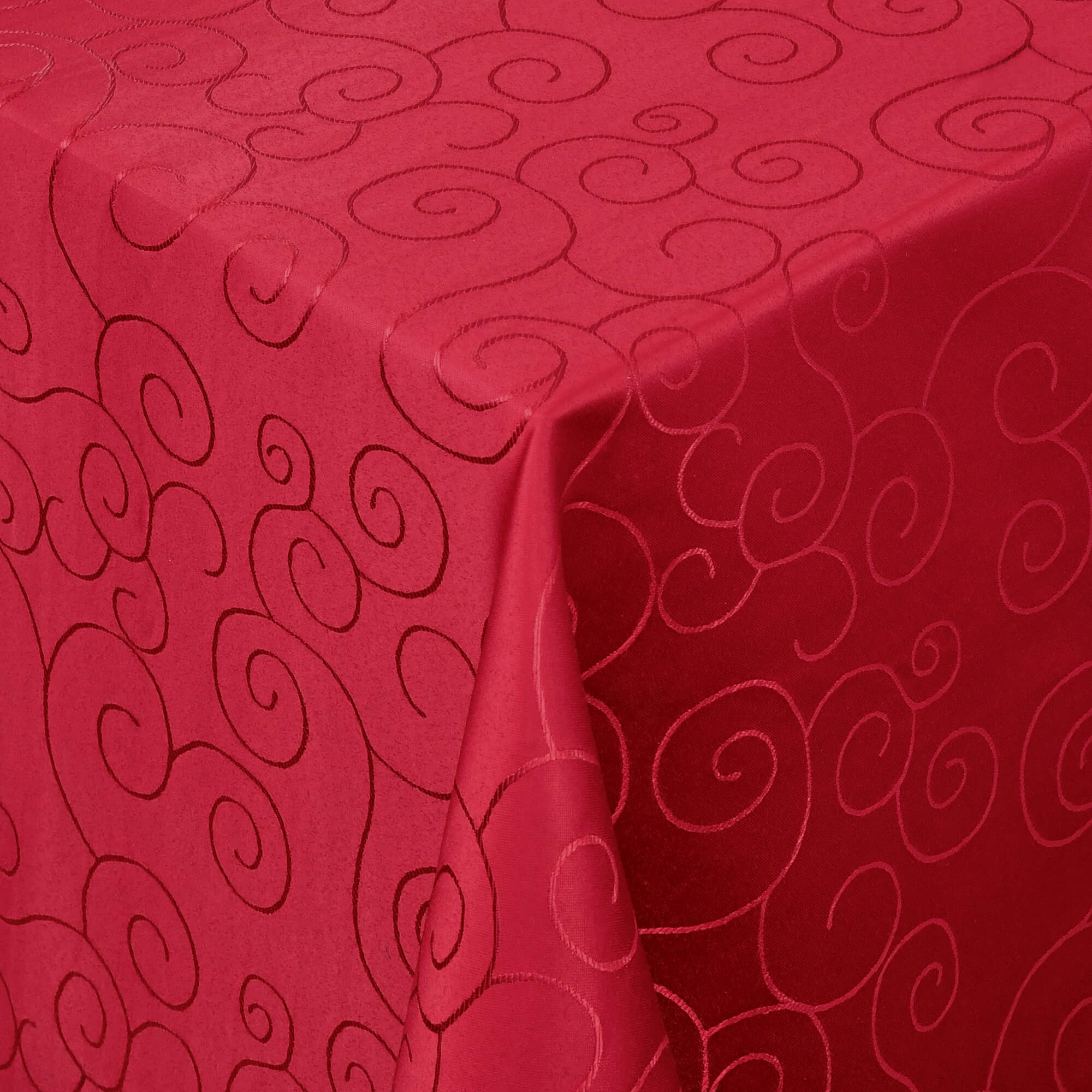 Sonderposten – Moderno® Damast-Tischdecke eckig 80x80 cm mit Ornamentmuster in Wein-Rot Sonderposten – Moderno® Damast-Tischdecke eckig 80x80 cm mit Ornamentmuster in Wein-Rot