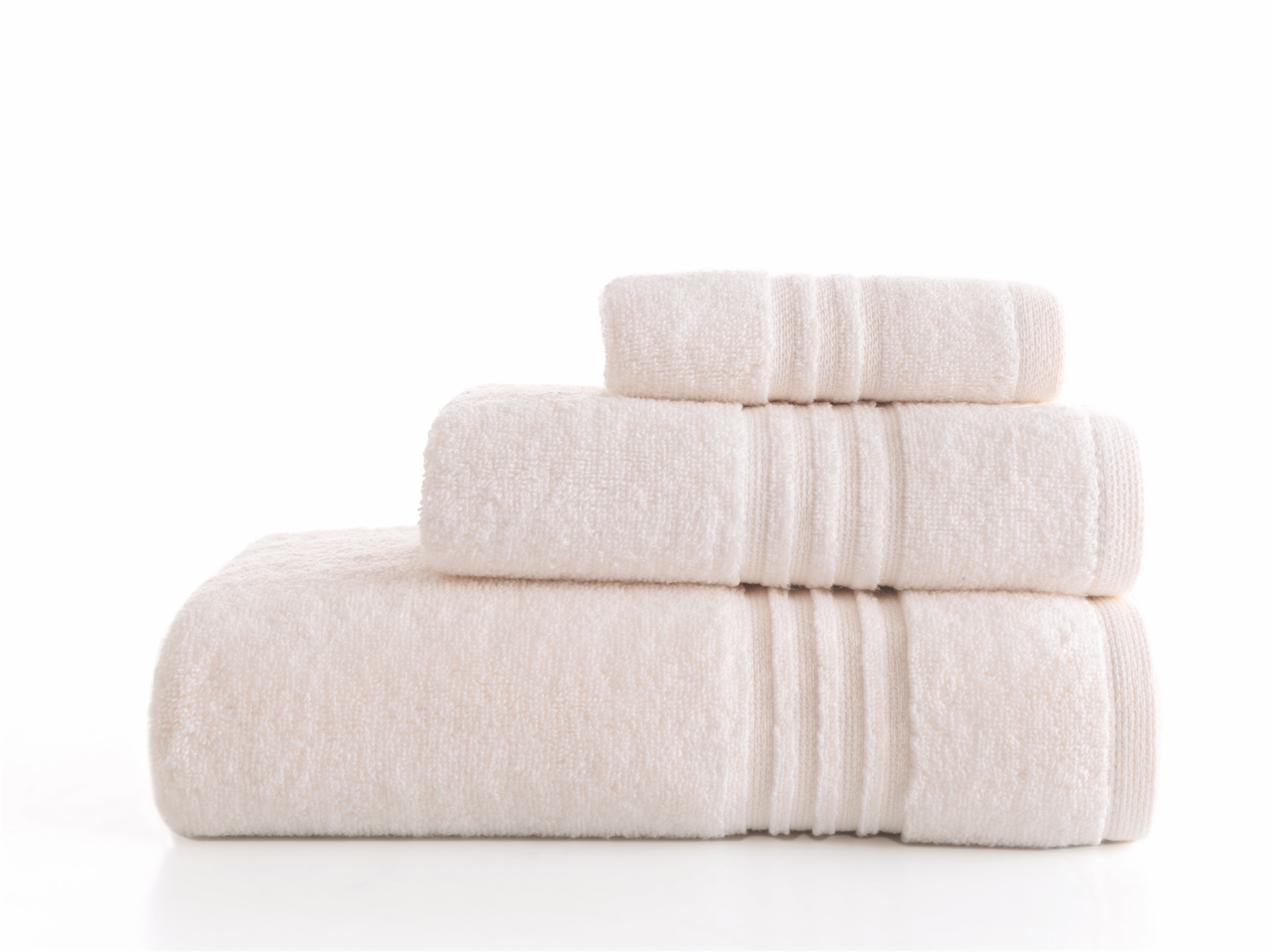 Duschtuch aus hochwertigem Walk-Frottier extrem saugstark und flauschig weich in Creme