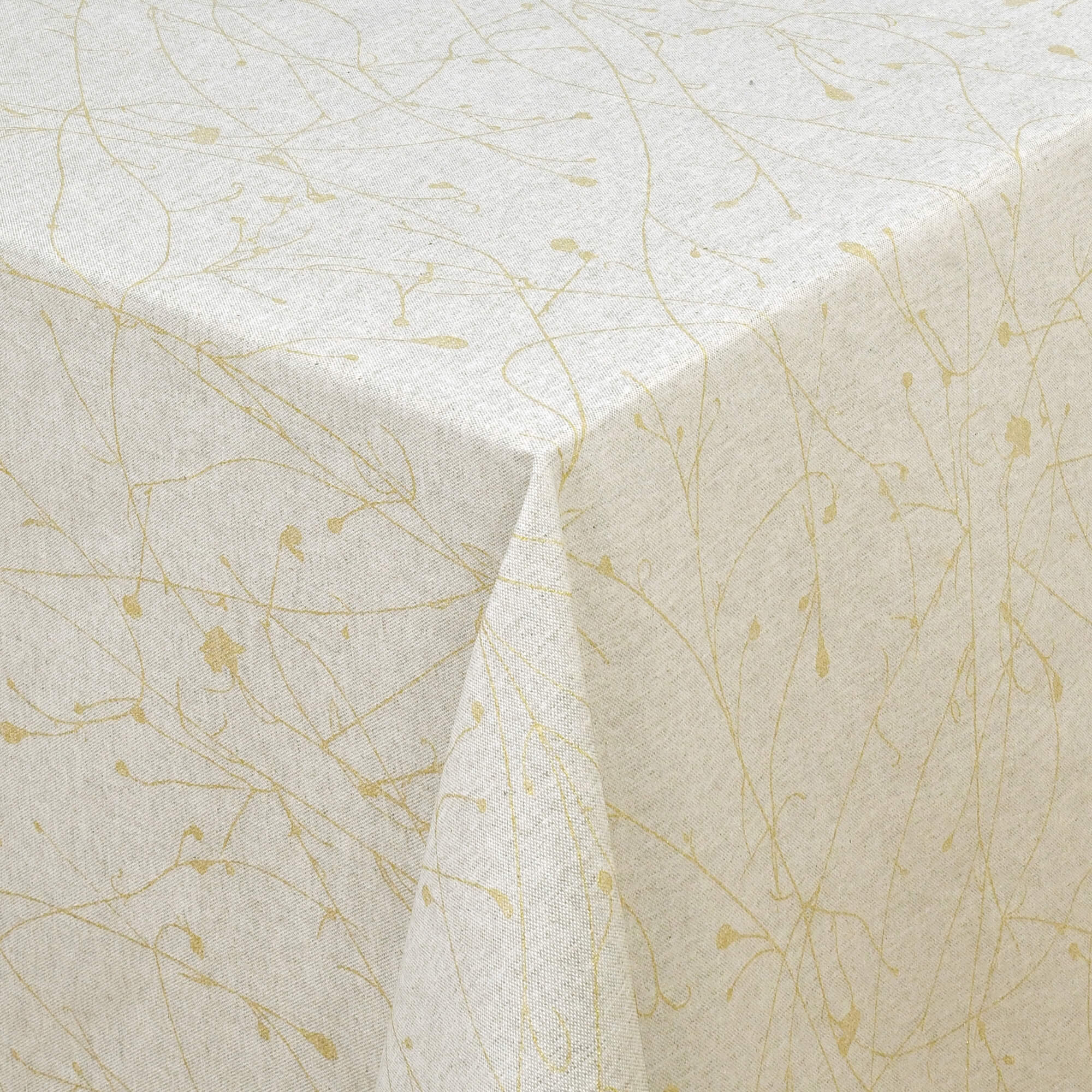 Tischdecken Toronto Baumwolle mit Fleckschutz in Creme-Champagner Tischdecken Toronto Baumwolle mit Fleckschutz in Creme-Champagner