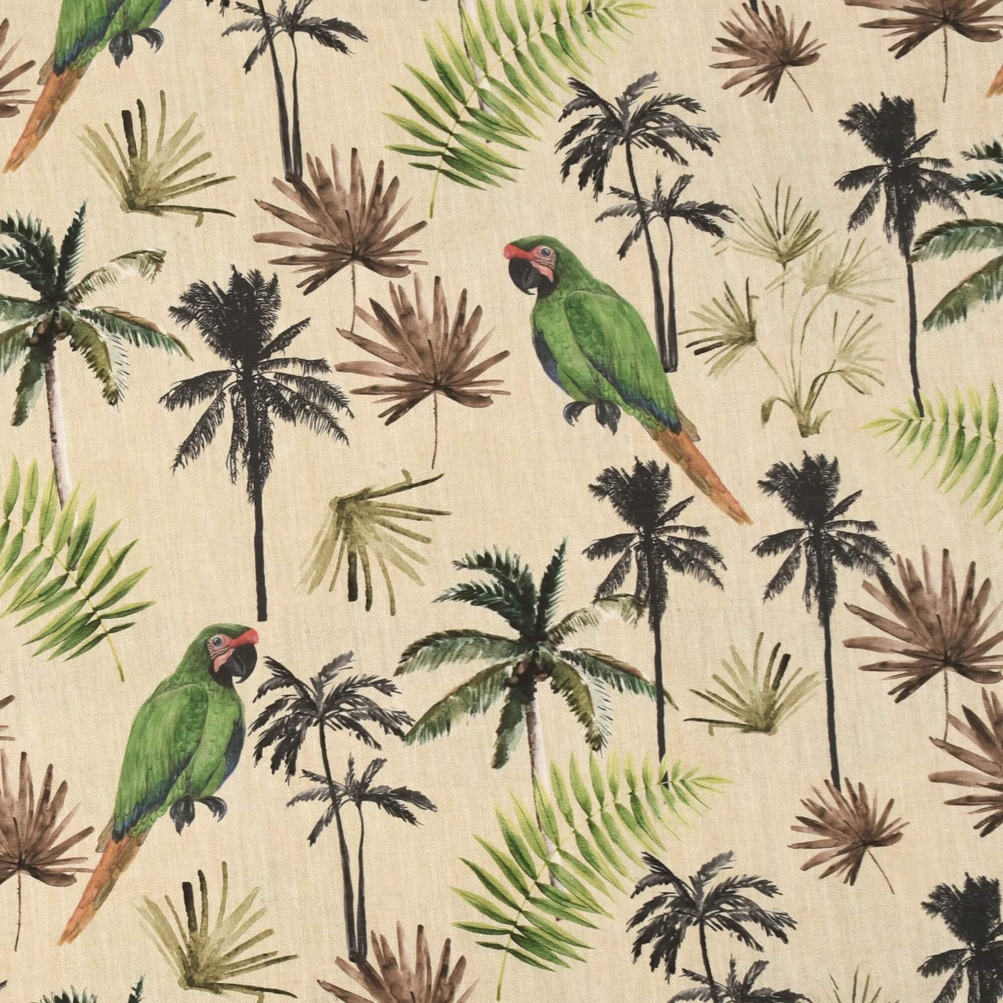 Tischdecke Outdoor abwaschbar Beige Gartentischdecke mit tropischen Pflanzen und Papageien Fleckschutz ideal für Feiern und Partys Tischdecke Outdoor abwaschbar Beige Gartentischdecke mit tropischen Pflanzen und Papageien Fleckschutz ideal für Feiern und Partys