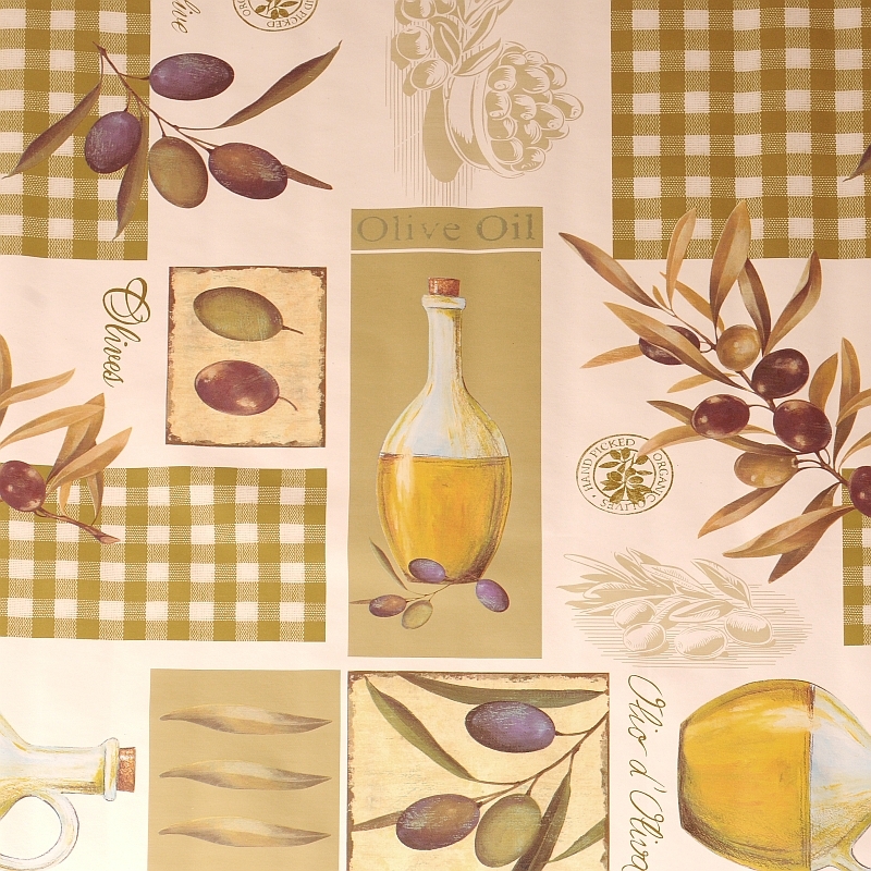 Tischdecke Abwaschbar Wachstuch Oliven Motiv Grün im Wunschmaß Tischdecke Abwaschbar Wachstuch Oliven Motiv Grün im Wunschmaß