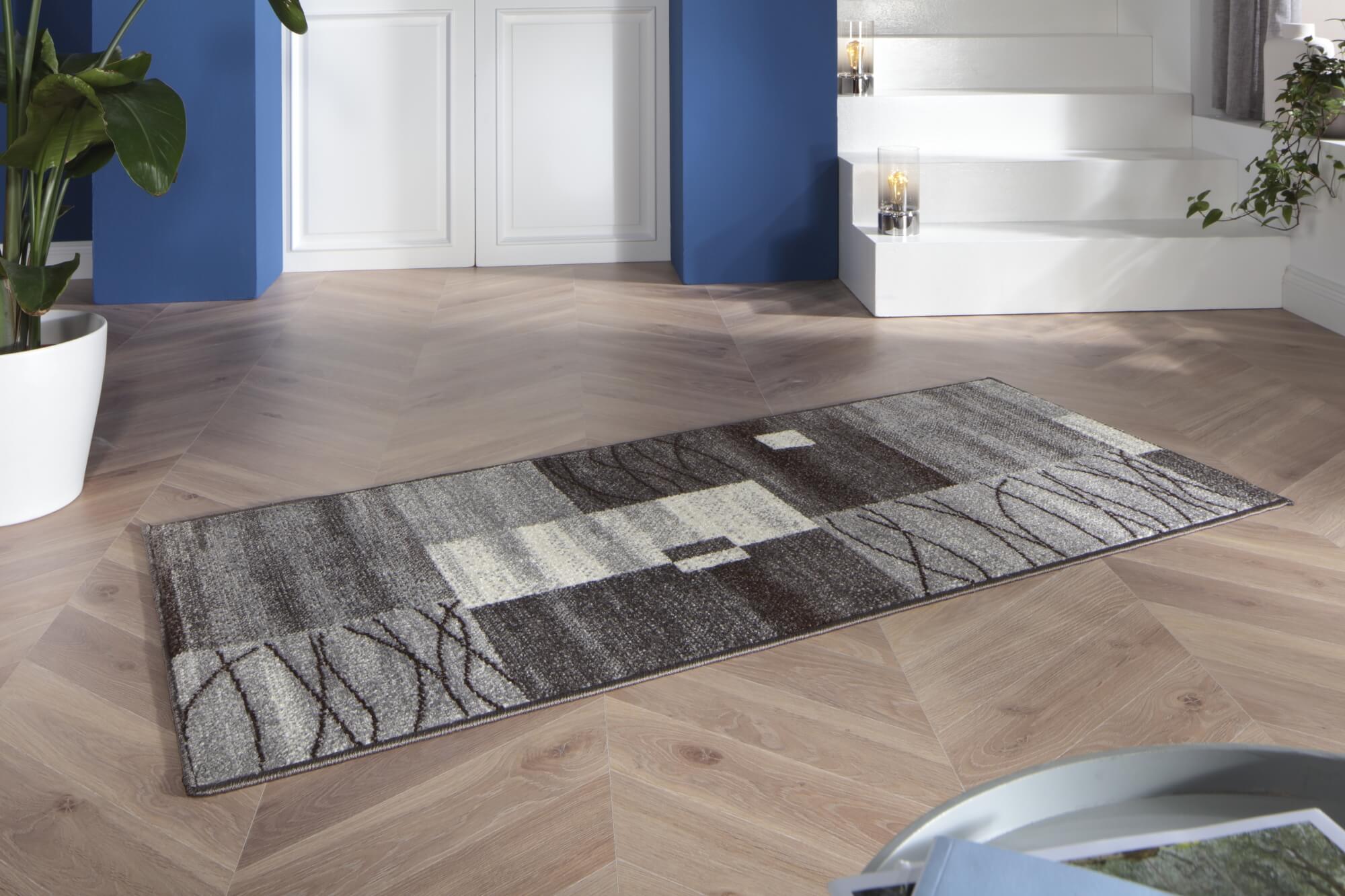 Teppich Ylva – Grau mit Melange-Optik – Kurzflor – strapazierfähig & weich für Schlafzimmer & Flur Teppich Ylva – Grau mit Melange-Optik – Kurzflor – strapazierfähig & weich für Schlafzimmer & Flur