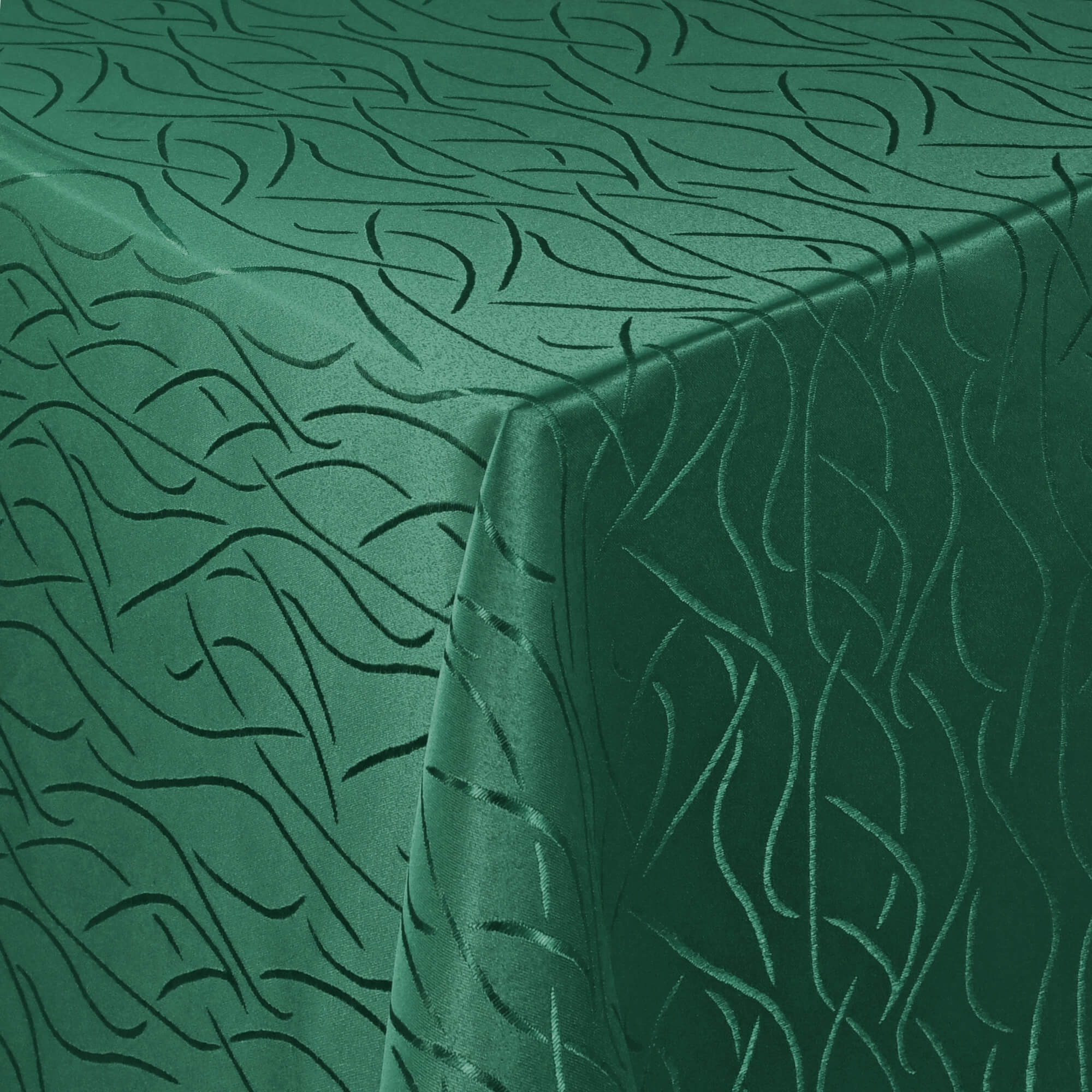 Sonderposten – Moderno® Damast-Tischdecke eckig 80x80 cm mit Streifenmuster in Dunkel-Grün Sonderposten – Moderno® Damast-Tischdecke eckig 80x80 cm mit Streifenmuster in Dunkel-Grün