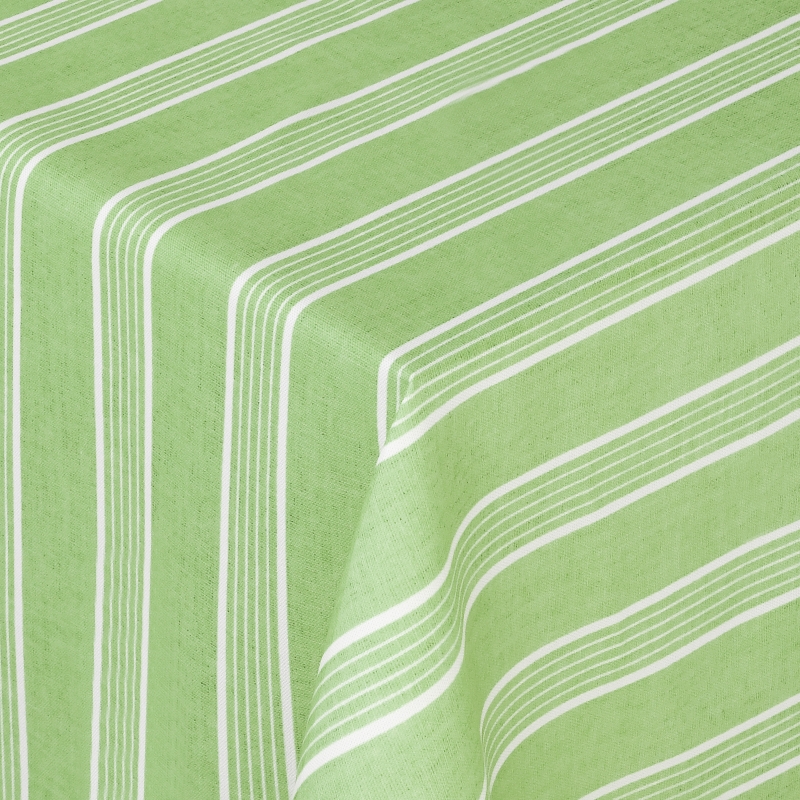 Abwaschbare Gartentischdecke 130x160 cm eckig Linien Grün mit Fleckschutz Abwaschbare Gartentischdecke 130x160 cm eckig Linien Grün mit Fleckschutz