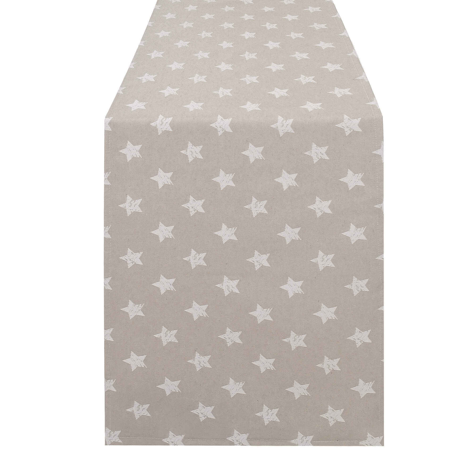 Moderno® Tischläufer Weihnachten Sterne Beige-Weiß – Jacquard-Gewebe mit Fleckschutz, festlich & abwaschbar Moderno® Tischläufer Weihnachten Sterne Beige-Weiß – Jacquard-Gewebe mit Fleckschutz, festlich & abwaschbar