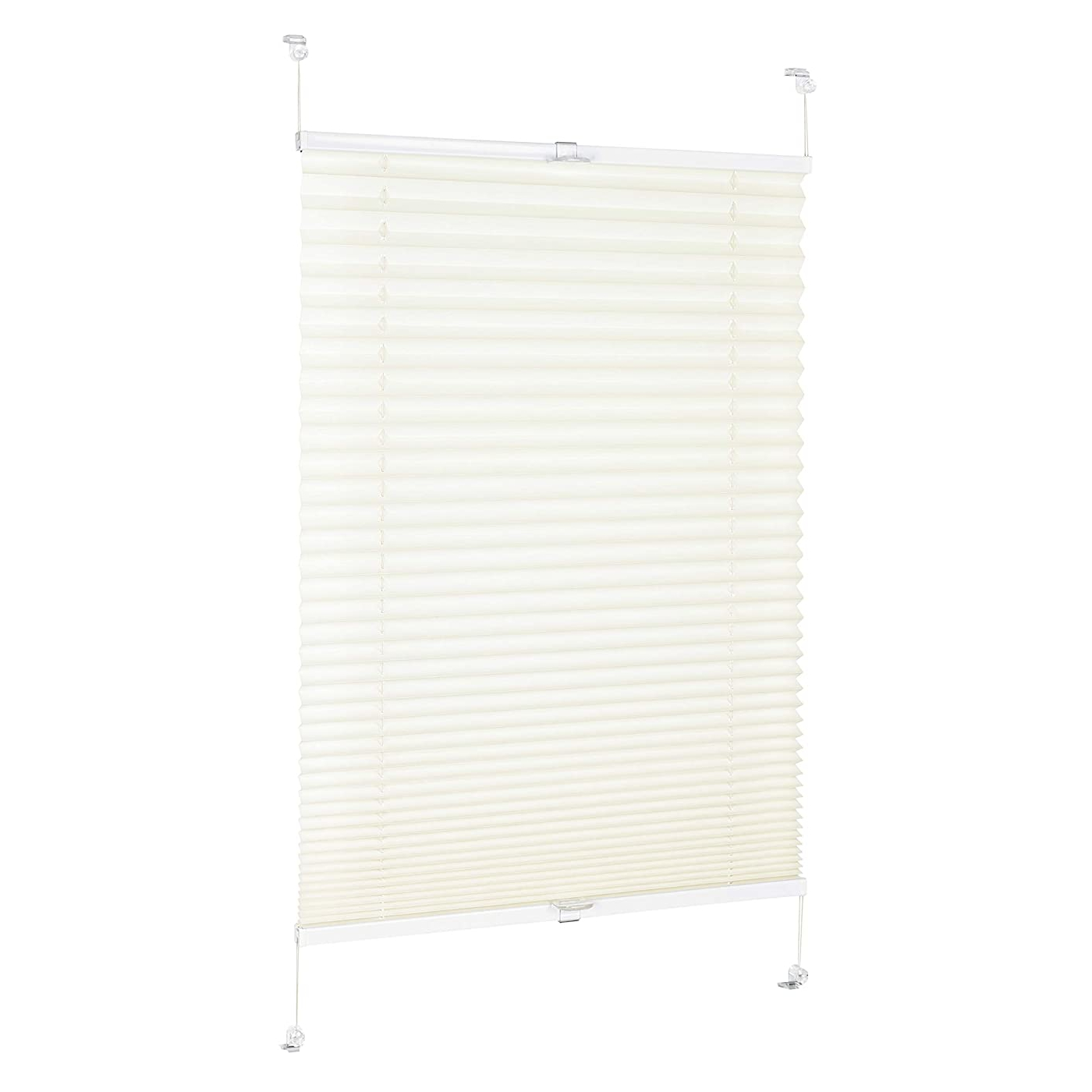 Plissee Rollo ohne Bohren Sonnenschutz Jalousie in Champagner Plissee Rollo ohne Bohren Sonnenschutz Jalousie in Champagner