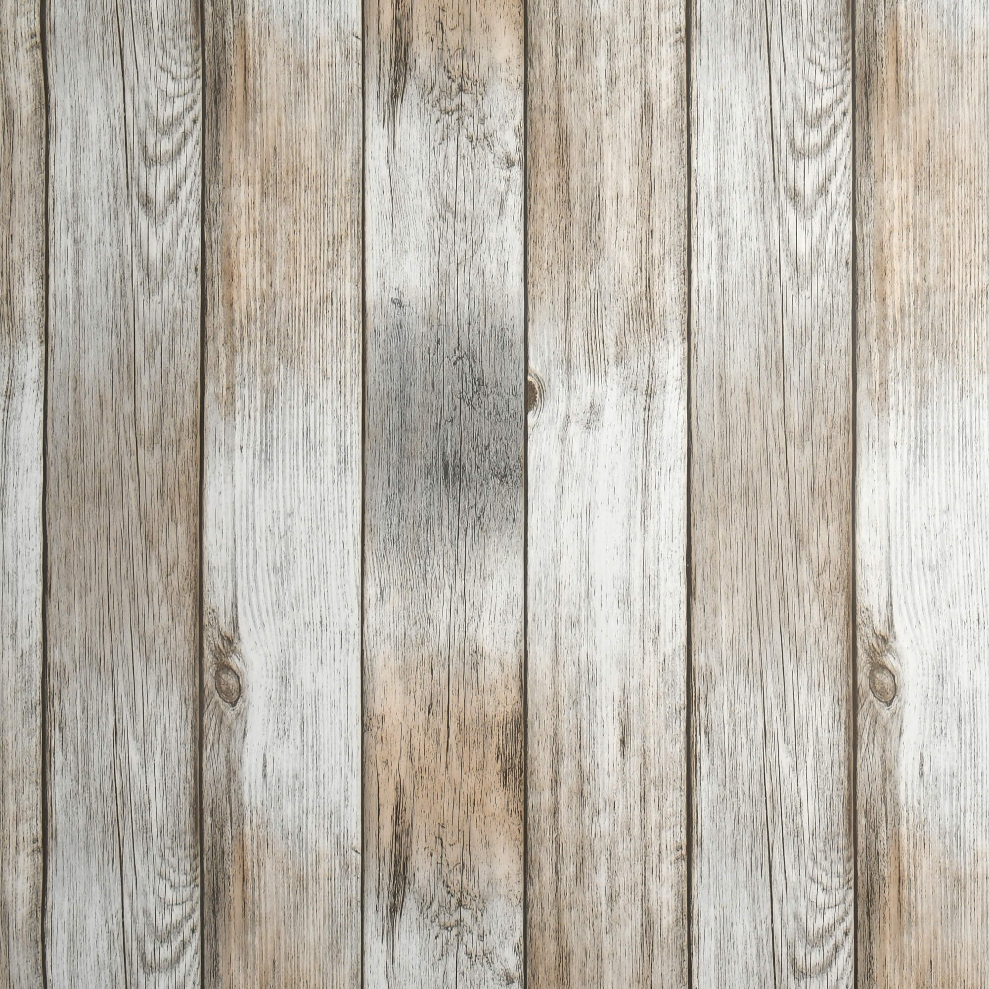 Tischdecke Abwaschbar Wachstuch Holzoptik Vintage Hellbraun-Grau im Wunschmaß