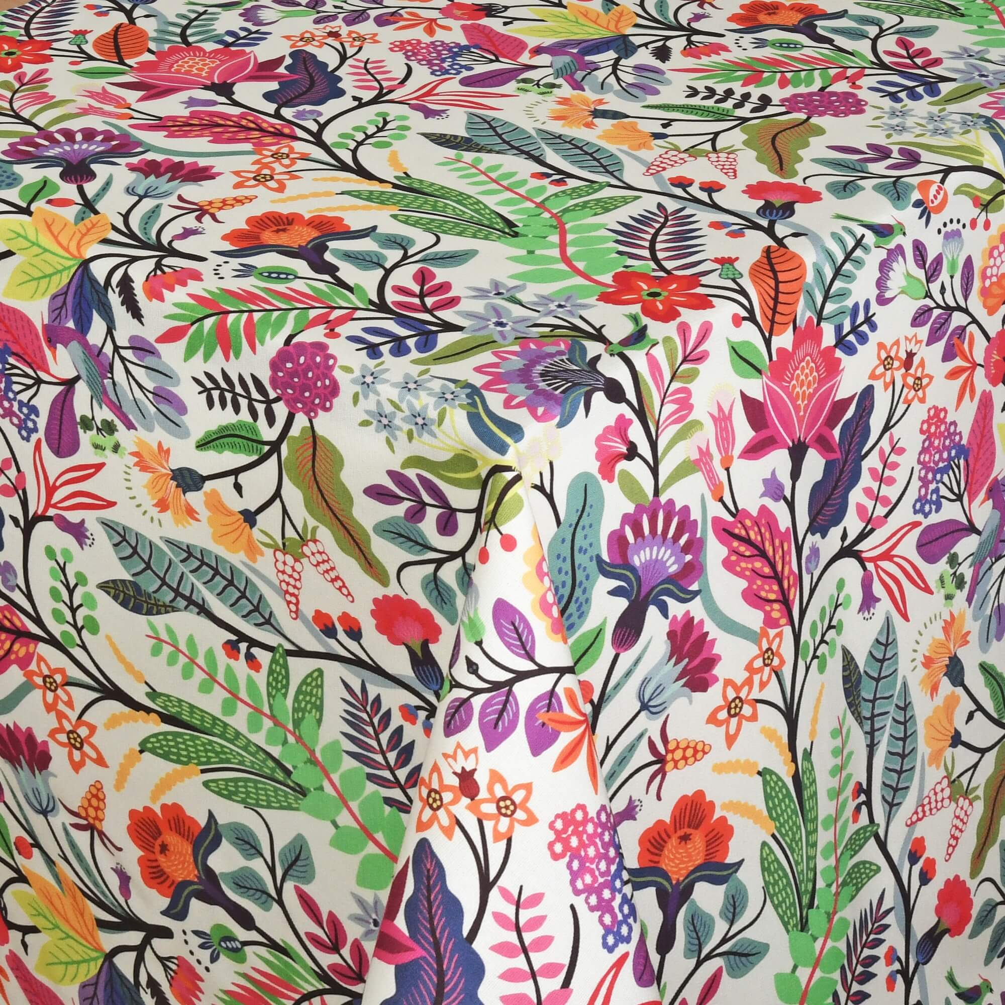 Tischdecke Outdoor abwaschbar Gartentischdecke mit buntem Blumenmuster Fleckschutz Tischdecke Outdoor abwaschbar Gartentischdecke mit buntem Blumenmuster Fleckschutz