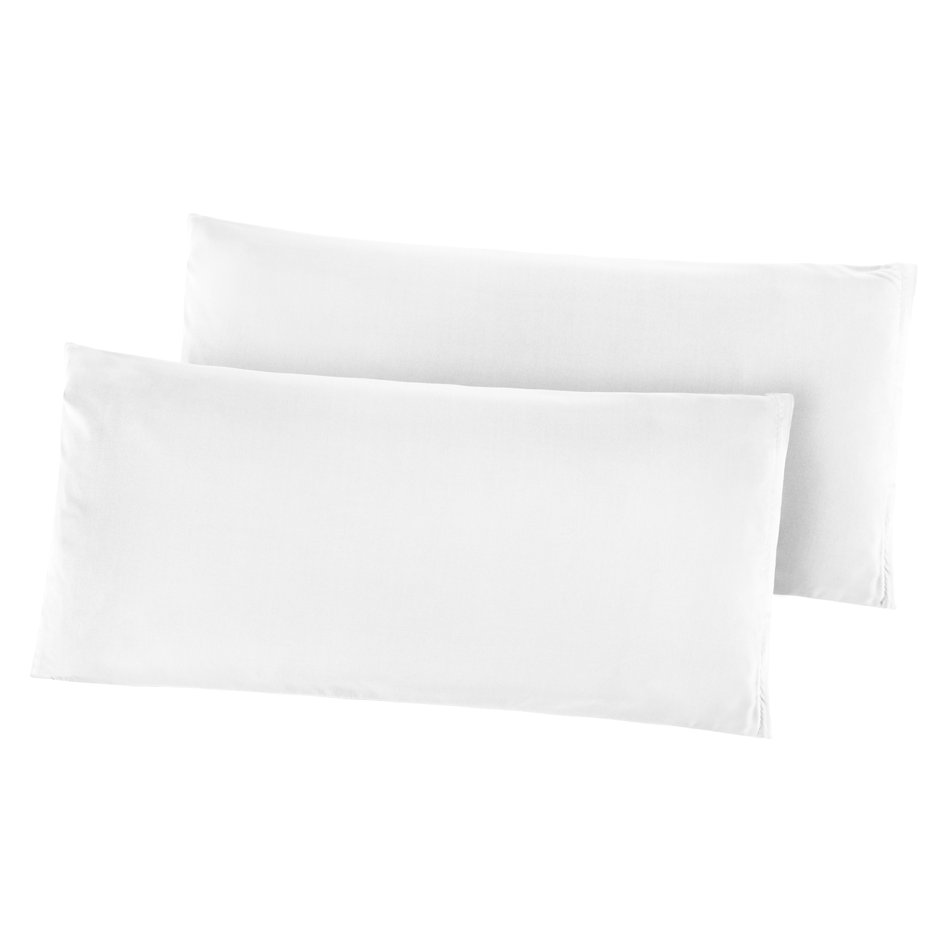 Kissenhüllen Mikrofaser 2er Pack 40x80 cm in Weiss Kissenhüllen Mikrofaser 2er Pack 40x80 cm in Weiss