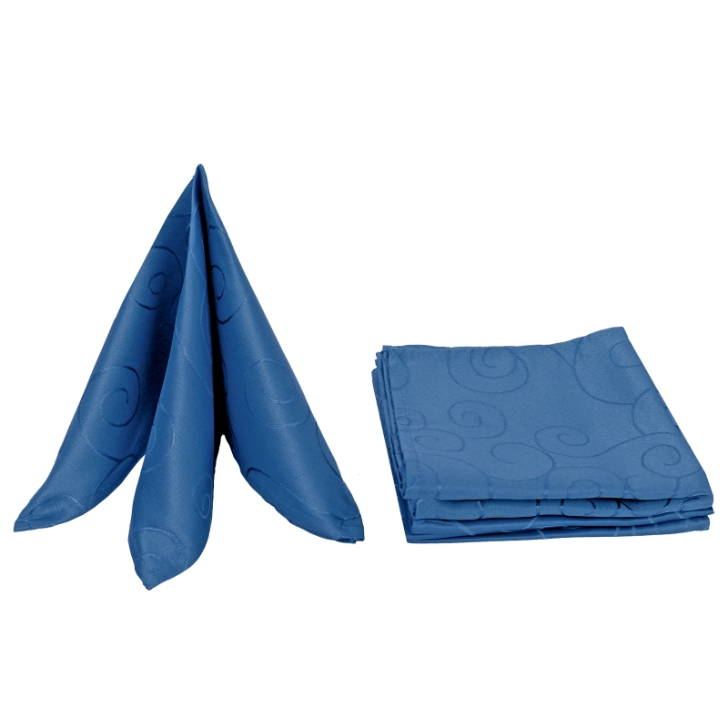 Servietten Damast Ornamente 50x50 Dunkel-Blau (6er Pack) Servietten Damast Ornamente 50x50 Dunkel-Blau (6er Pack)