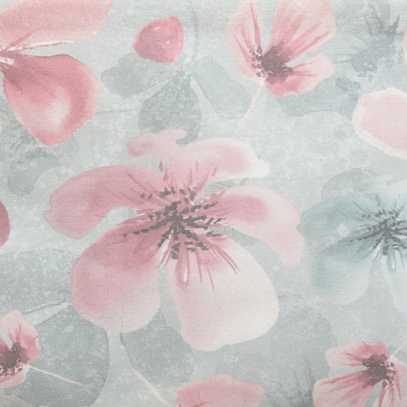 Tischdecken Foligno mit Blumen Motiv und Fleckschutz in Grau Tischdecken Foligno mit Blumen Motiv und Fleckschutz in Grau