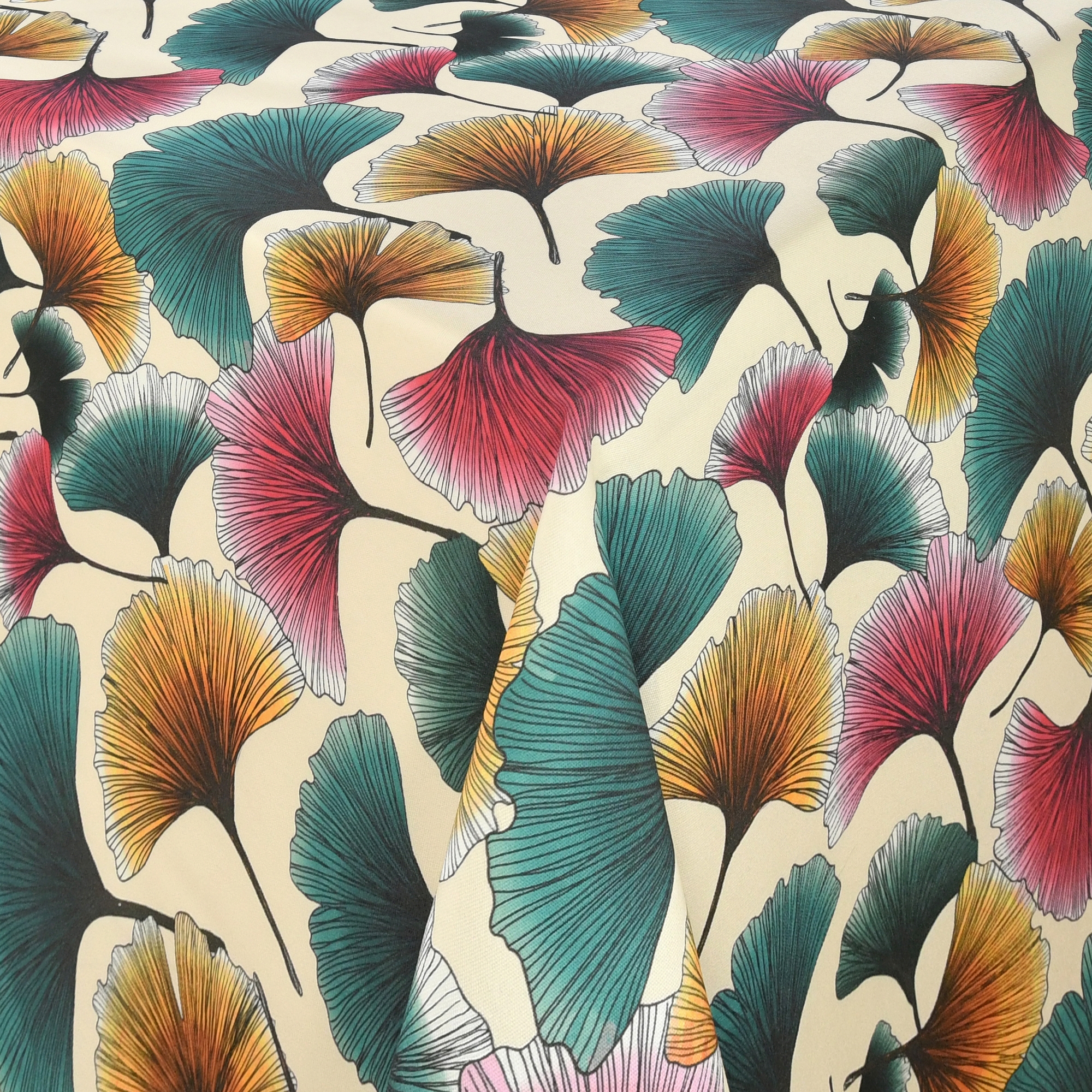 Tischdecke Outdoor abwaschbare Gartentischdecke Fächerpflanzen mit Fleckschutz Tischdecke Outdoor abwaschbare Gartentischdecke Fächerpflanzen mit Fleckschutz