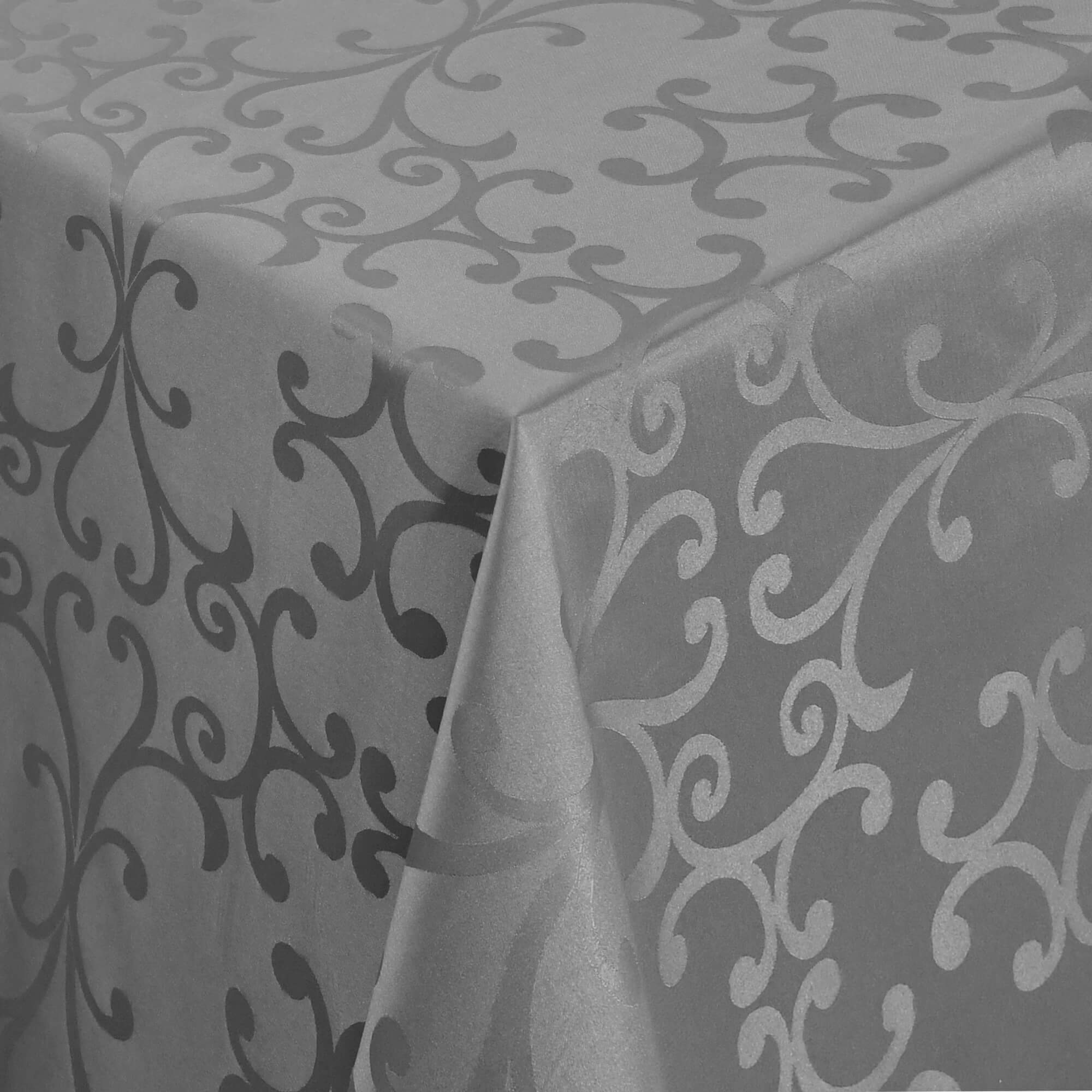 Sonderposten – Moderno® Damast-Tischdecke eckig 80x80 cm Milano in Grau Sonderposten – Moderno® Damast-Tischdecke eckig 80x80 cm Milano in Grau