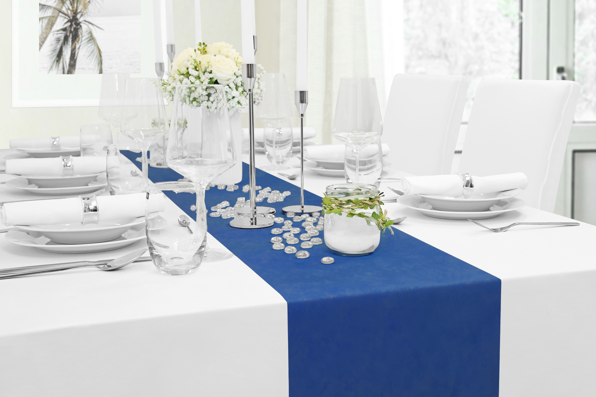 Tischläufer Dunkel-Blau 25 m Vliesstoff – Modern, Outdoor, Tischdeko für Hochzeit, Party, Fest, Geburtstag, Eventdeko, Feier, Garten, Terrasse, Tischband Tischläufer Dunkel-Blau 25 m Vliesstoff – Modern, Outdoor, Tischdeko für Hochzeit, Party, Fest, Geburtstag, Eventdeko, Feier, Garten, Terrasse, Tischband