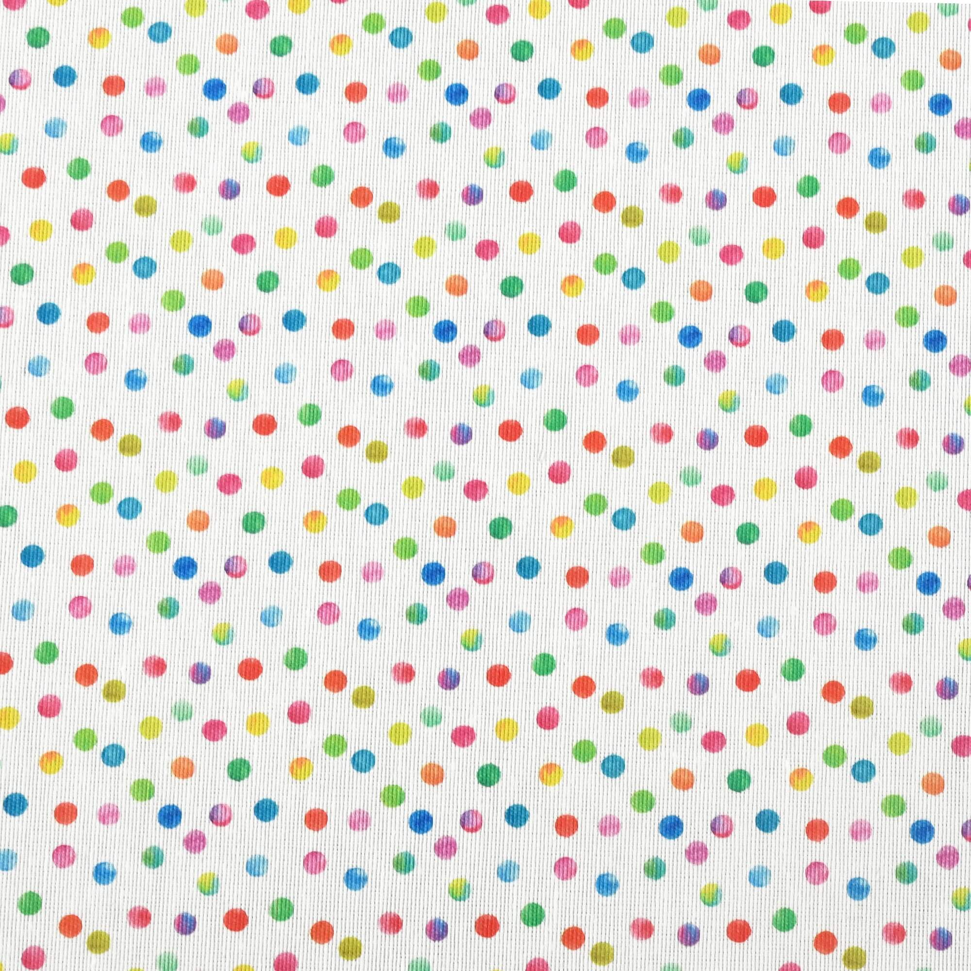 Tischläufer modern Konfettimuster mit Fleckschutz - Leinenoptik, Weiß mit bunten Farbtupfern Tischläufer modern Konfettimuster mit Fleckschutz - Leinenoptik, Weiß mit bunten Farbtupfern